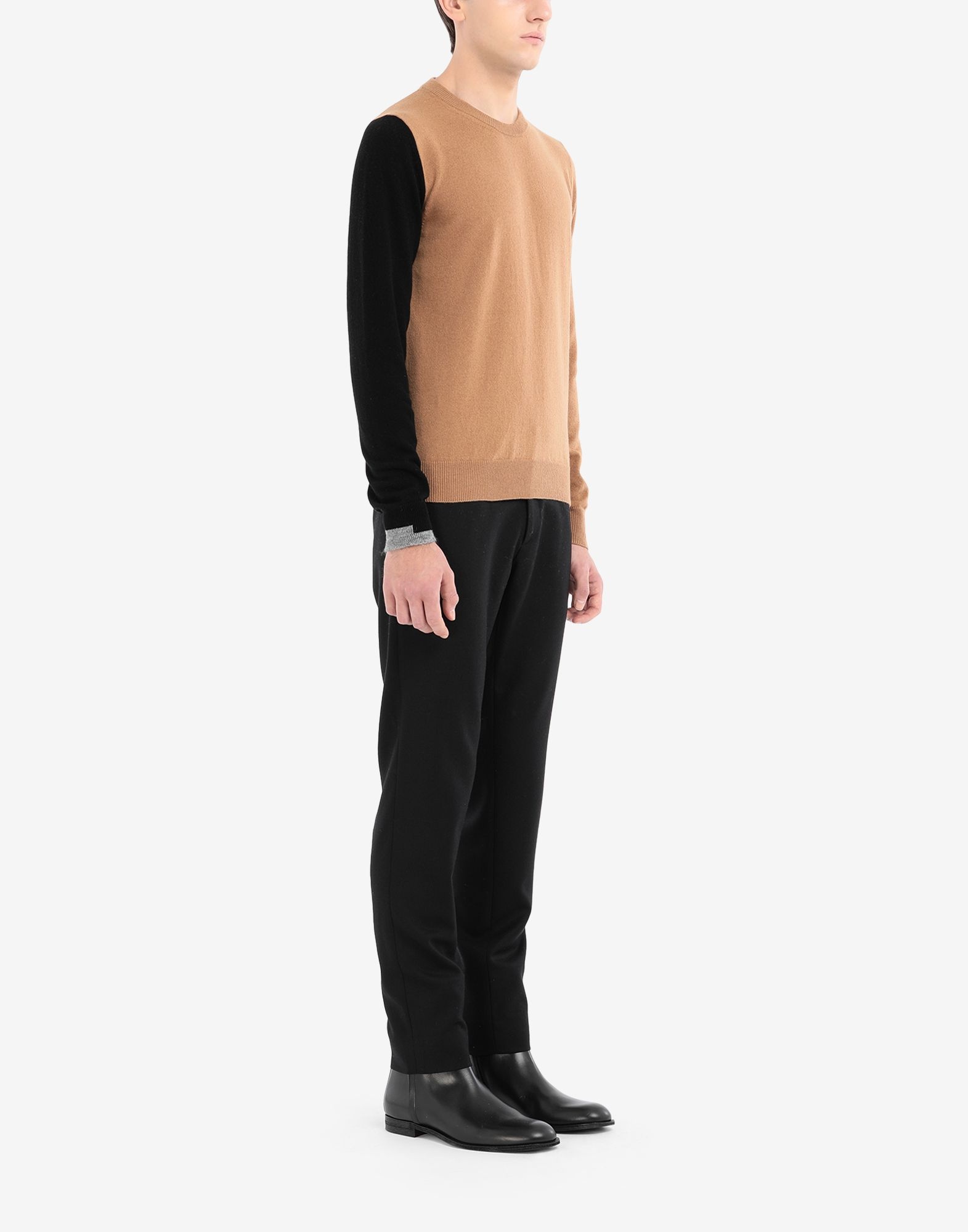 Colour block cashmere sweater - 3