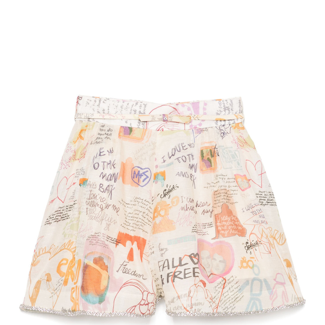 Crush Belted Tuck Skort - 1