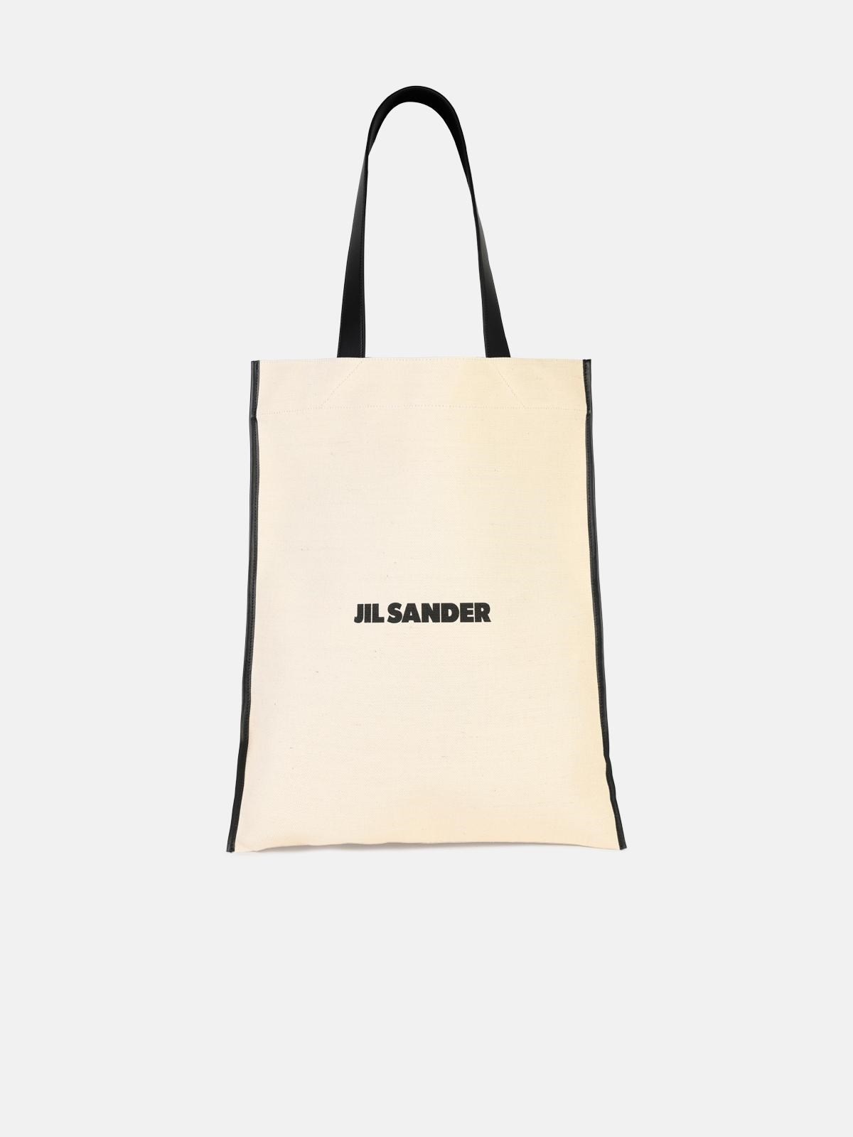 BEIGE TELA SHOPPING BAG - 1
