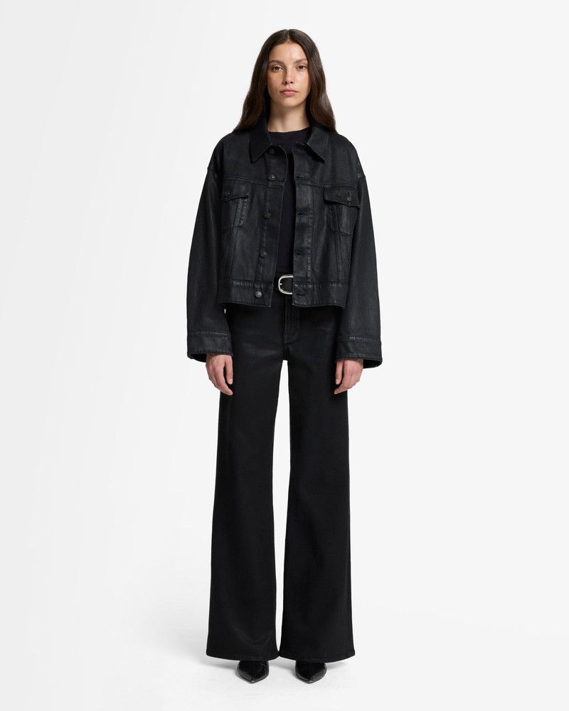 7 For All Mankind Lotta in Coated Black outlook