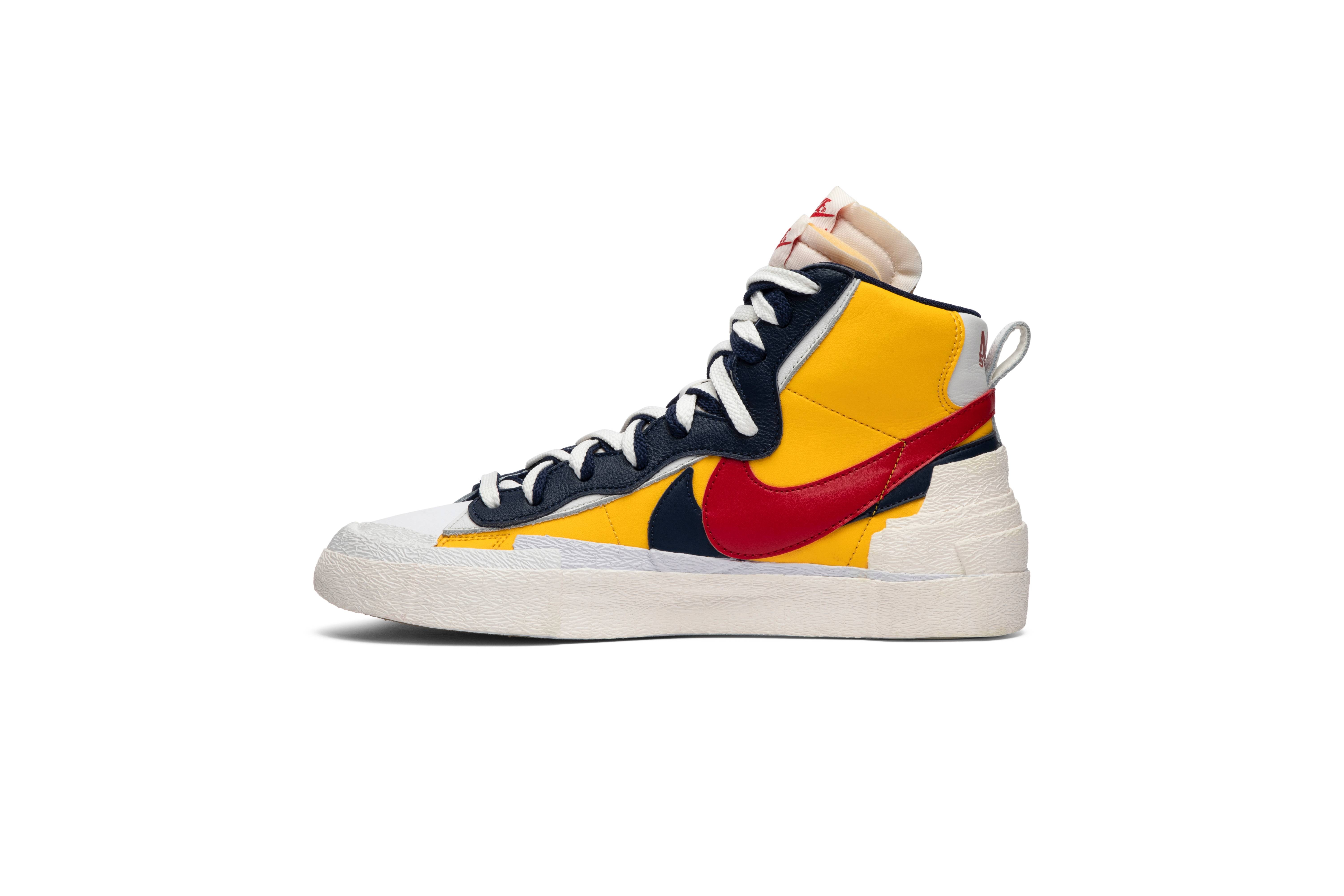 sacai x Blazer Mid 'Maize Navy' - 3