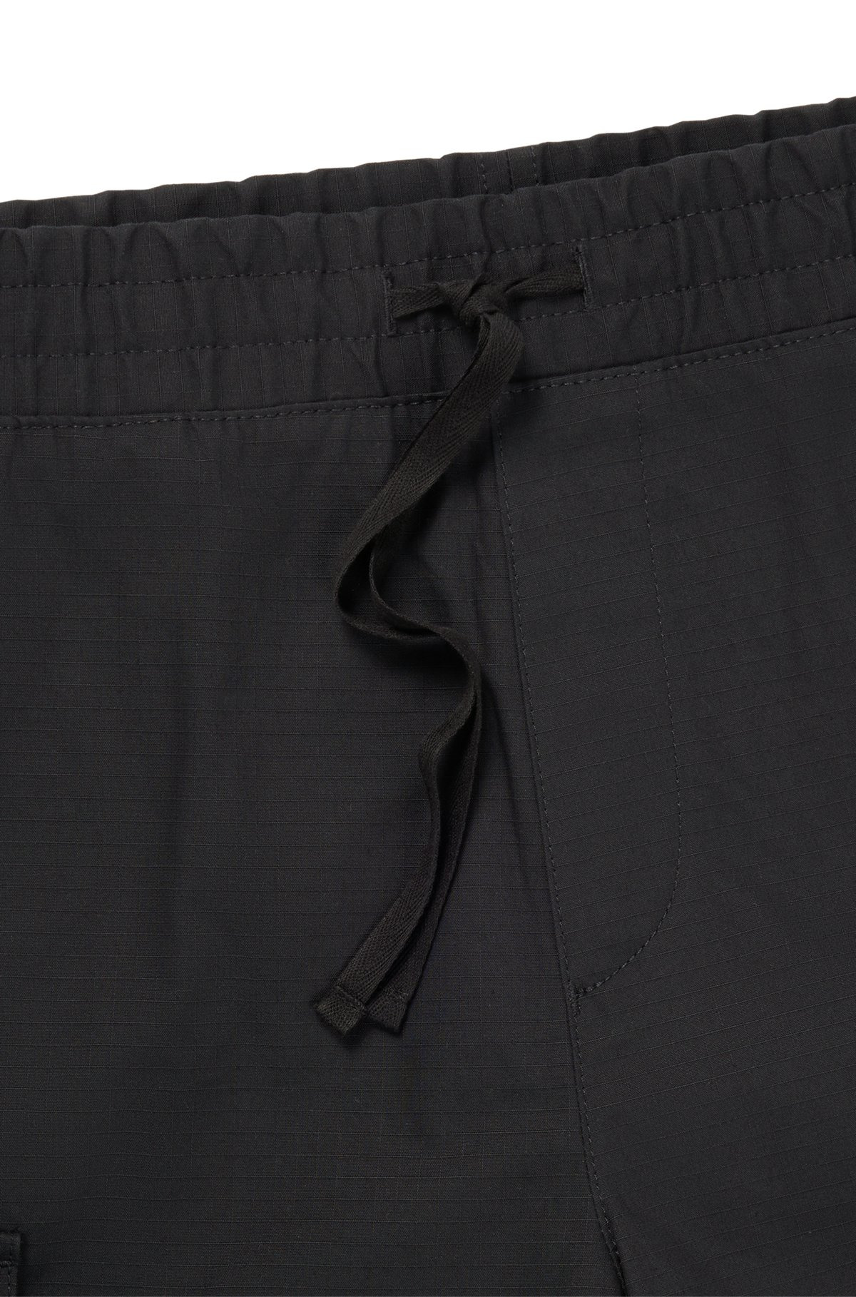 STRUCTURED-COTTON SHORTS WITH RED LOGO LABEL - 6