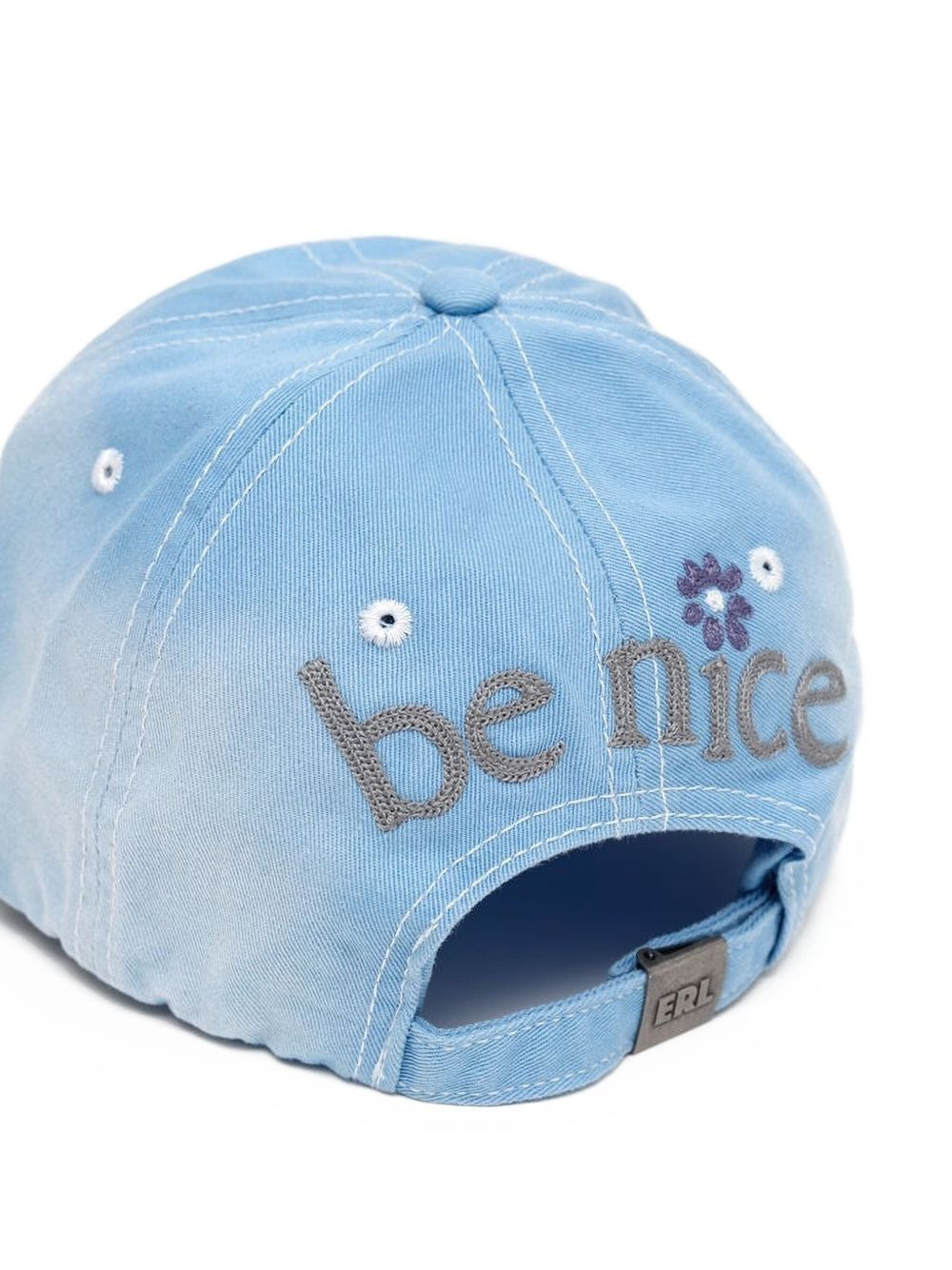 embroidered cotton cap - 2