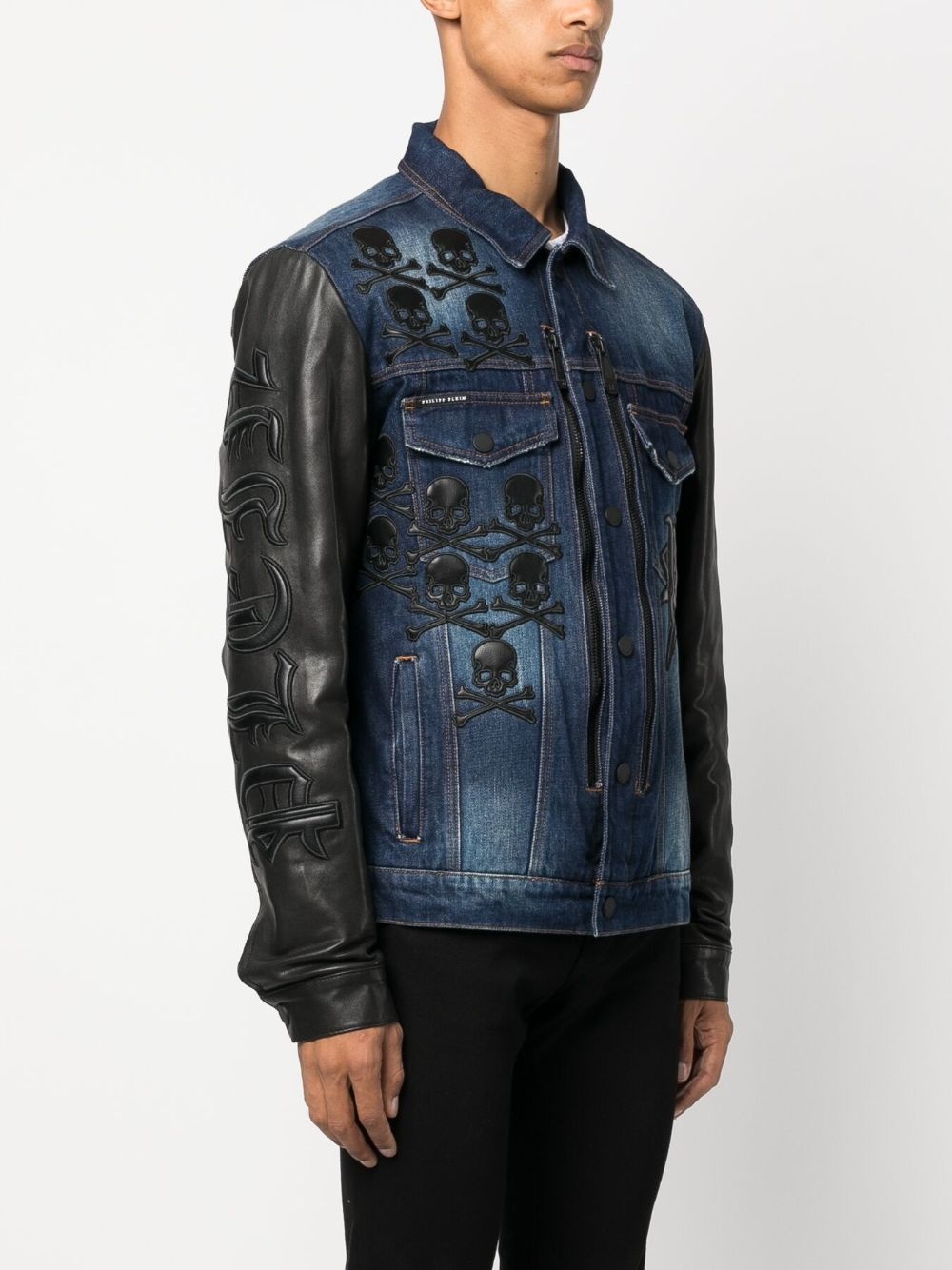 Gothic Plein denim jacket - 4