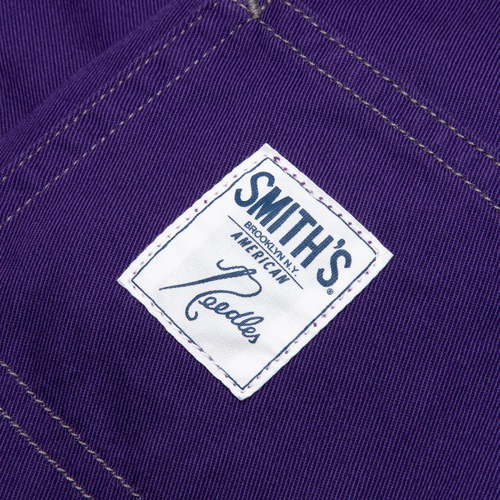 NEEDLES X SMITH'S COTTON TWILL PAINTER PANT - PURPLE - 5