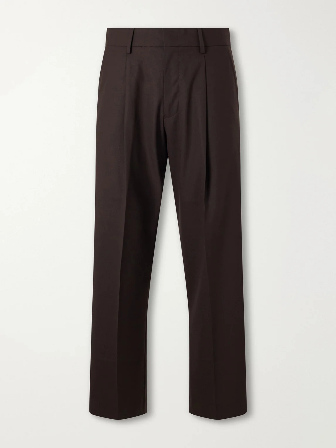Kay 10037 Straight-Leg Pleated Woven Trousers - 1