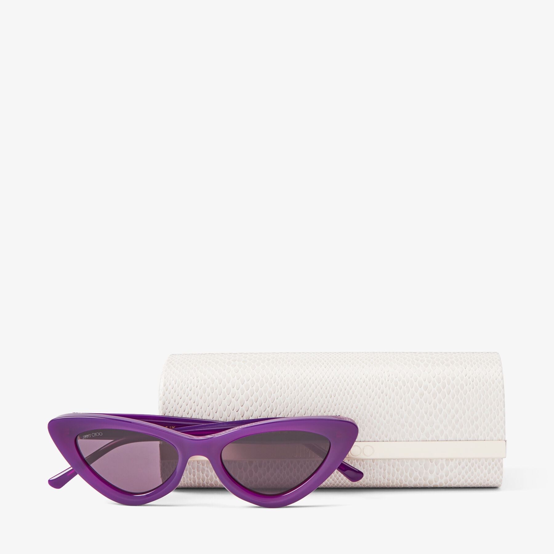 Addy
Opal Violet Cat Eye Sunglasses with Glitter - 4