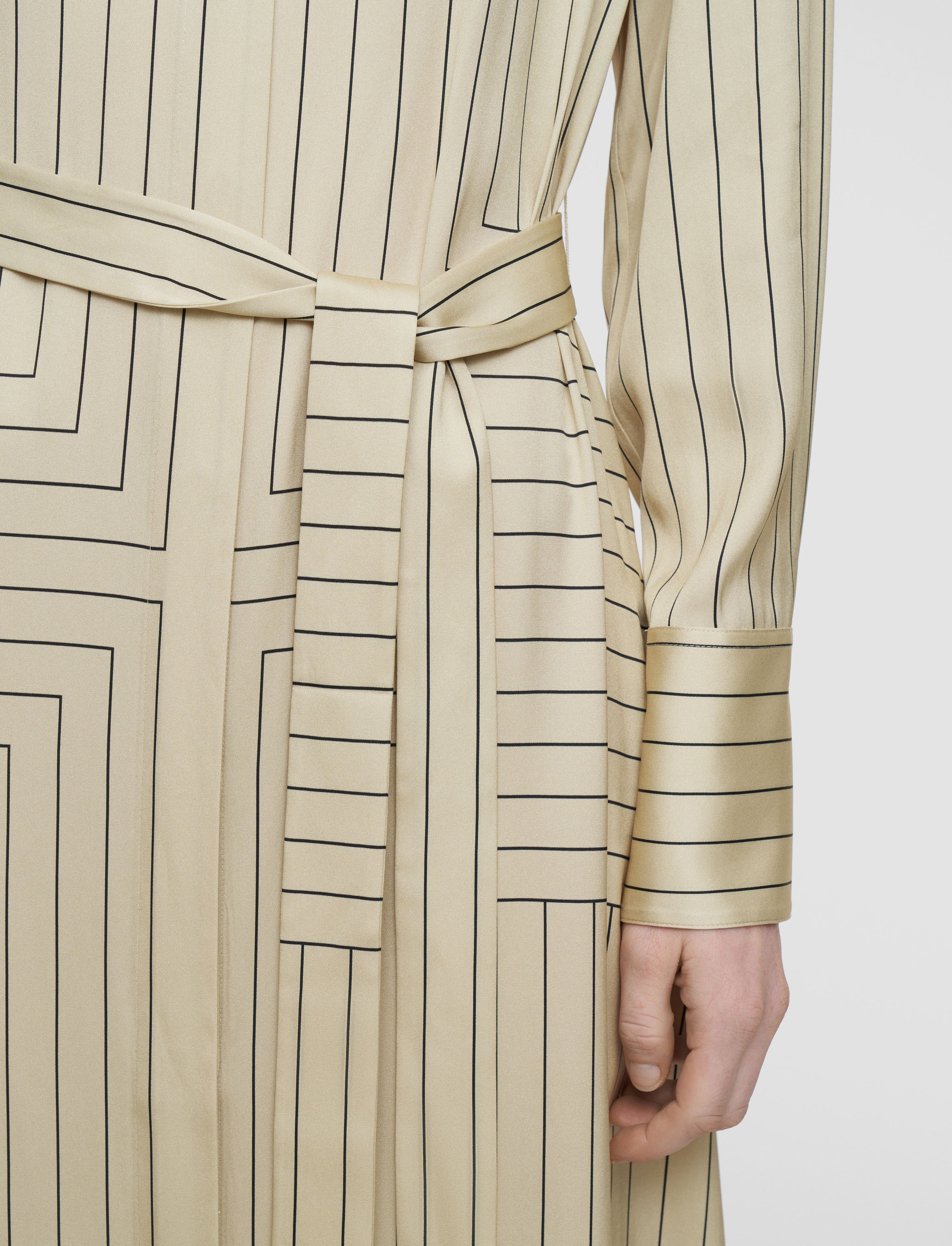 Orlana Geometric Print Silk Dress - 5