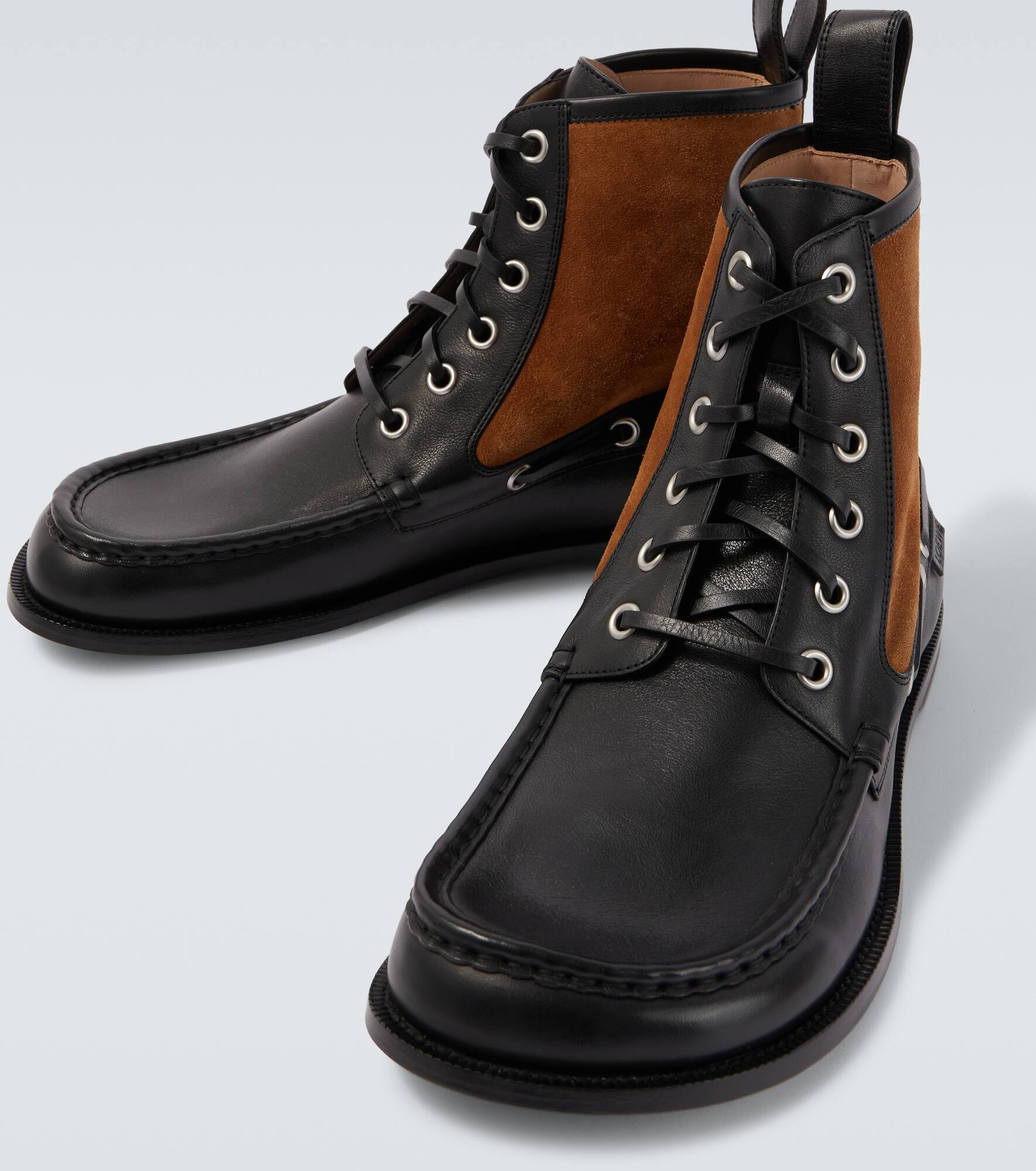 Campo suede and leather lace-up boots - 3