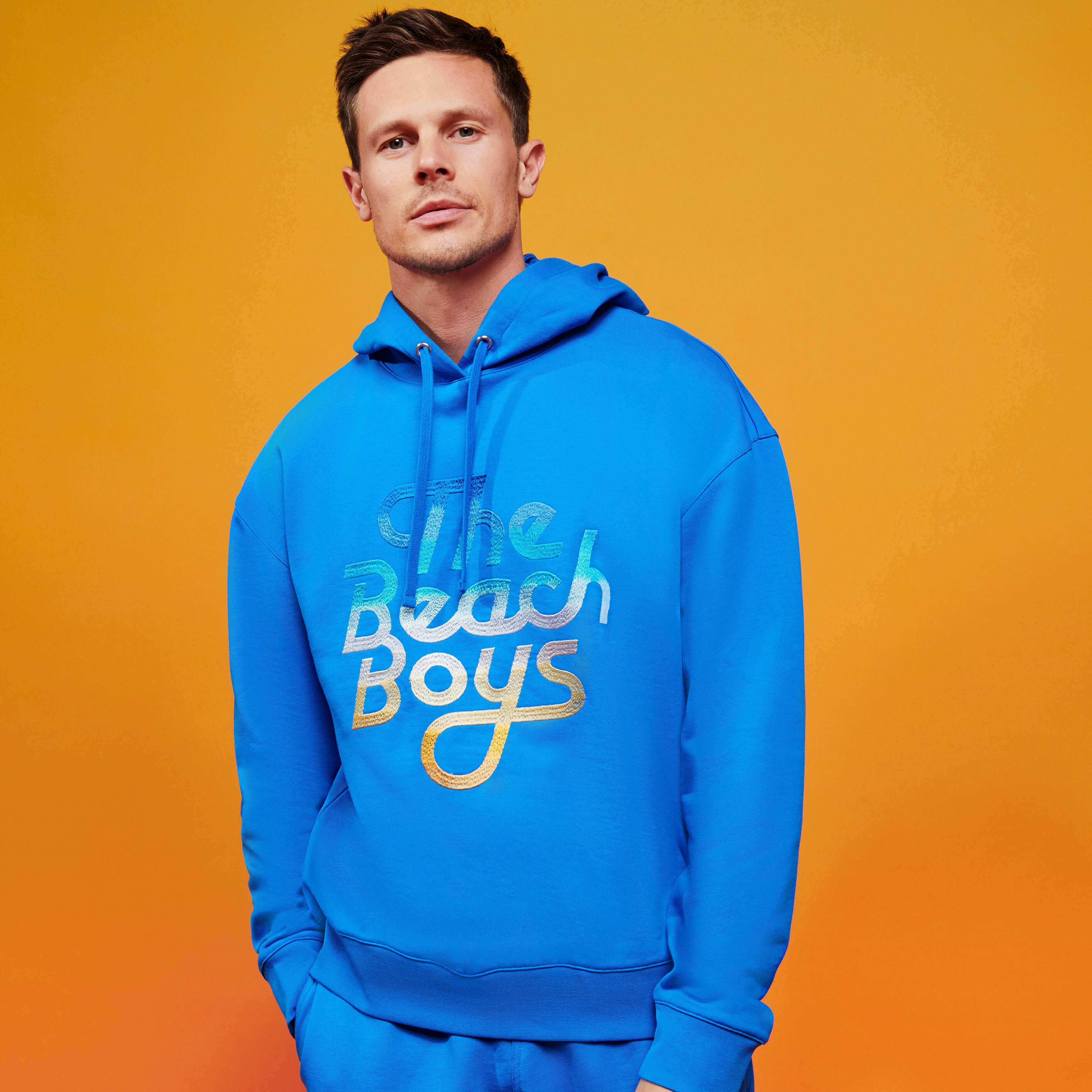 Men Hoodie Gradient Embroidered Logo - Vilebrequin x The Beach Boys - 3