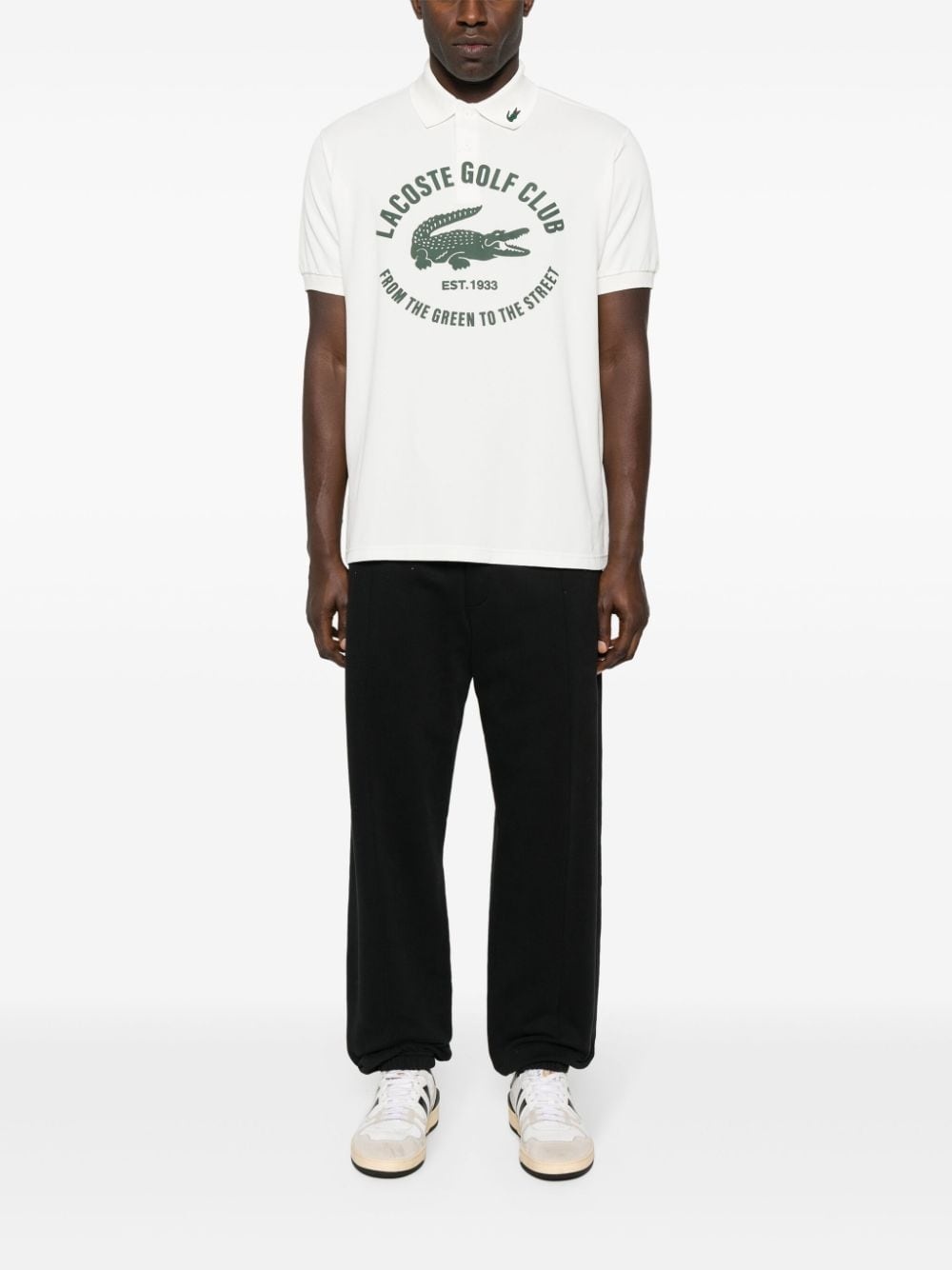 logo-print golf polo shirt - 2