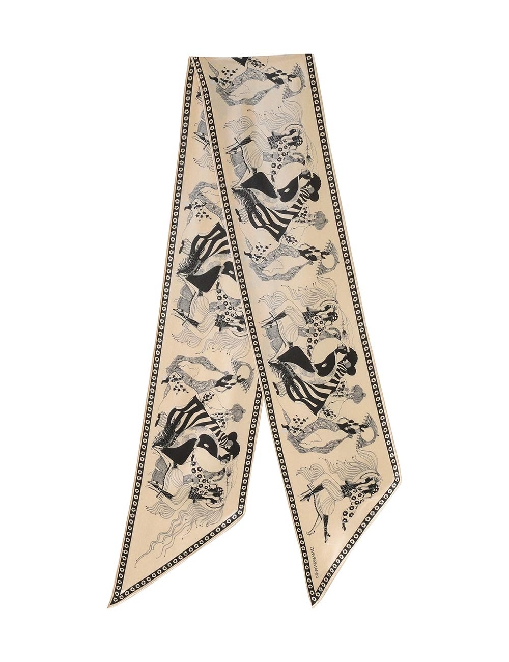 PRINTED SILK NECK SCARF - 3