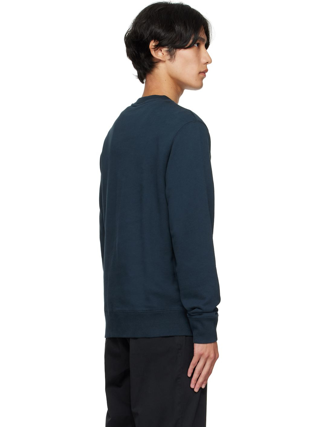 Navy Fox Head Patch Regular Sweatshirt - 3