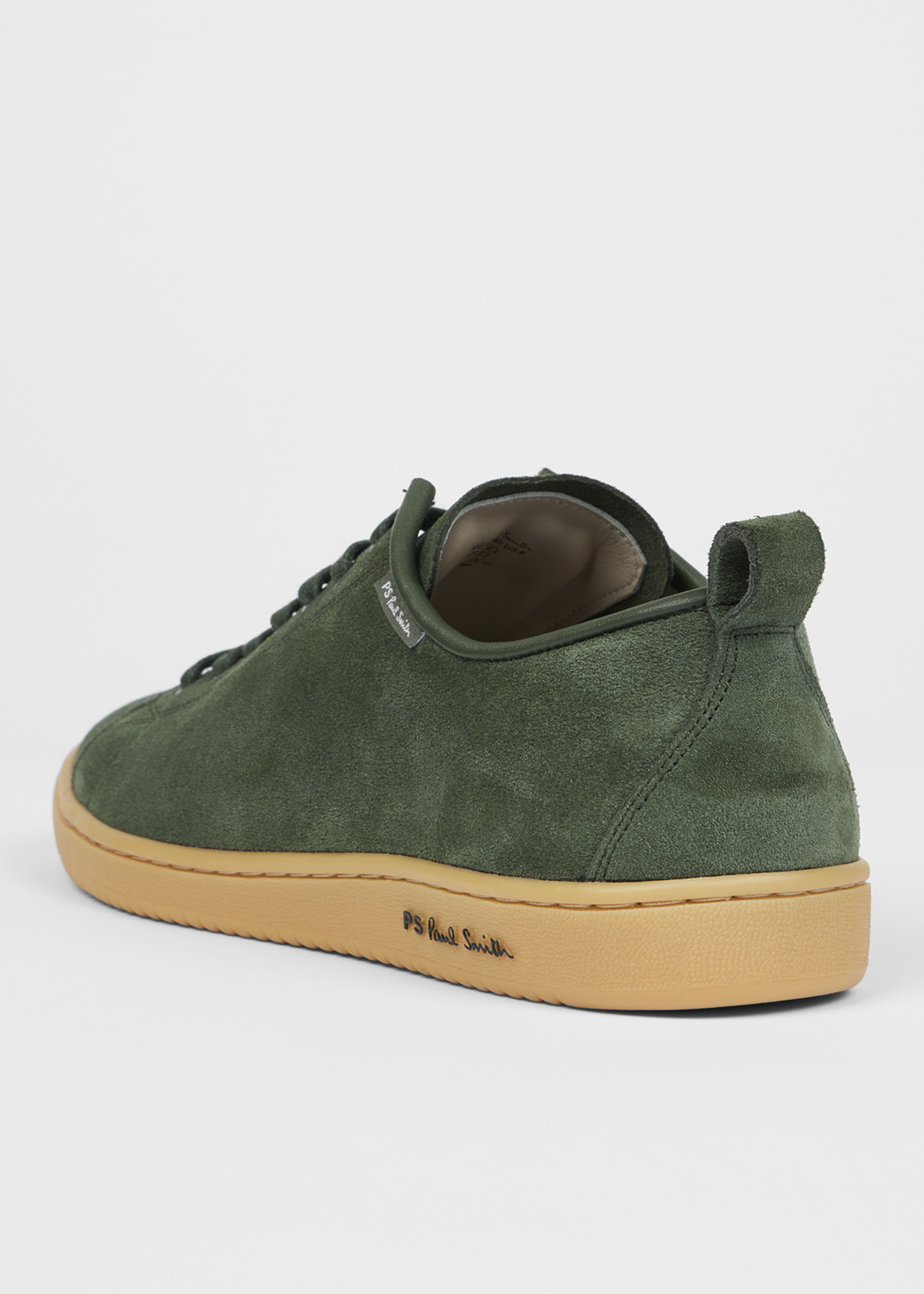 Khaki Green Suede 'Miyata' Trainers - 3