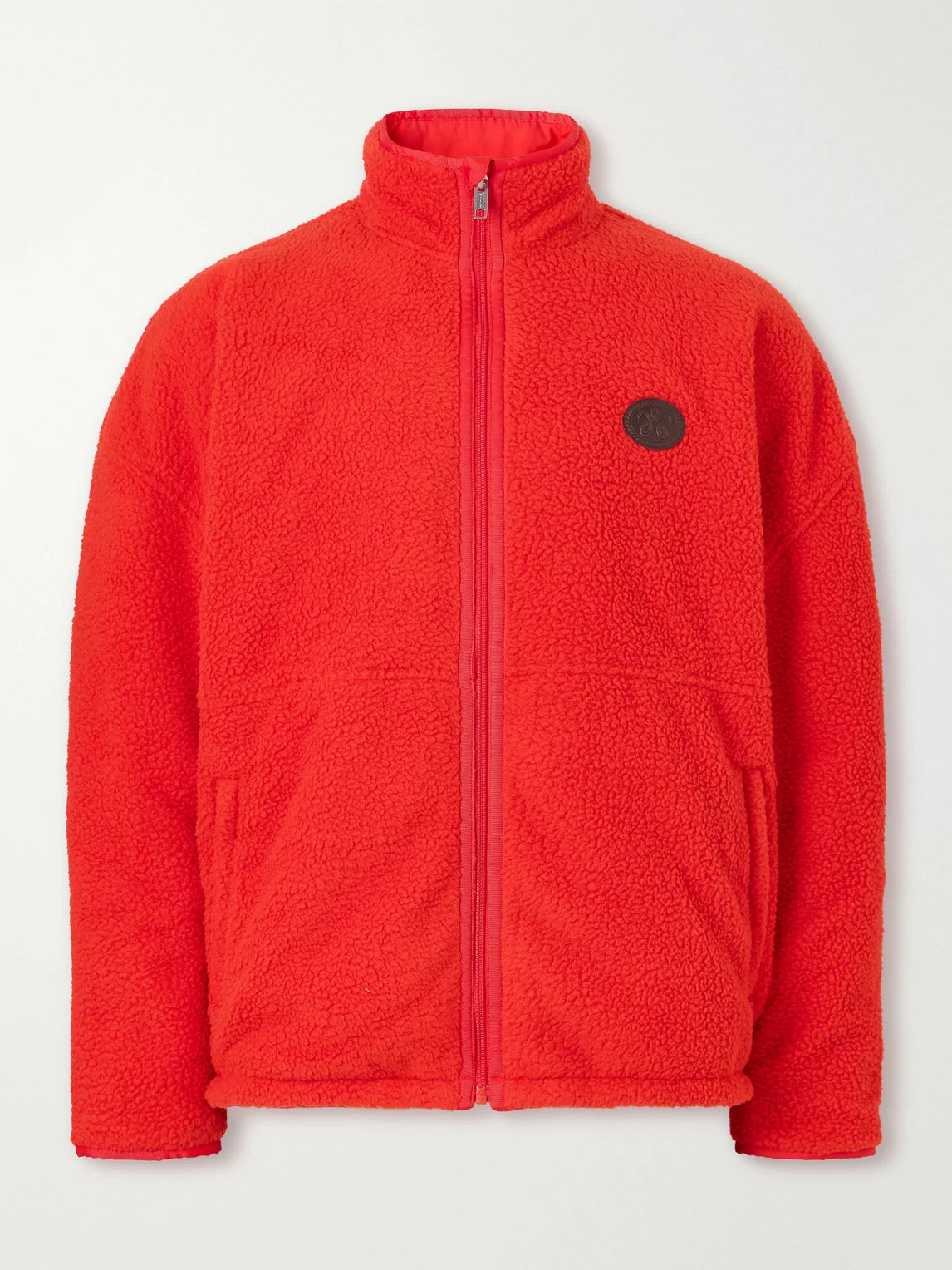 Logo-Appliquéd Fleece Jacket - 1