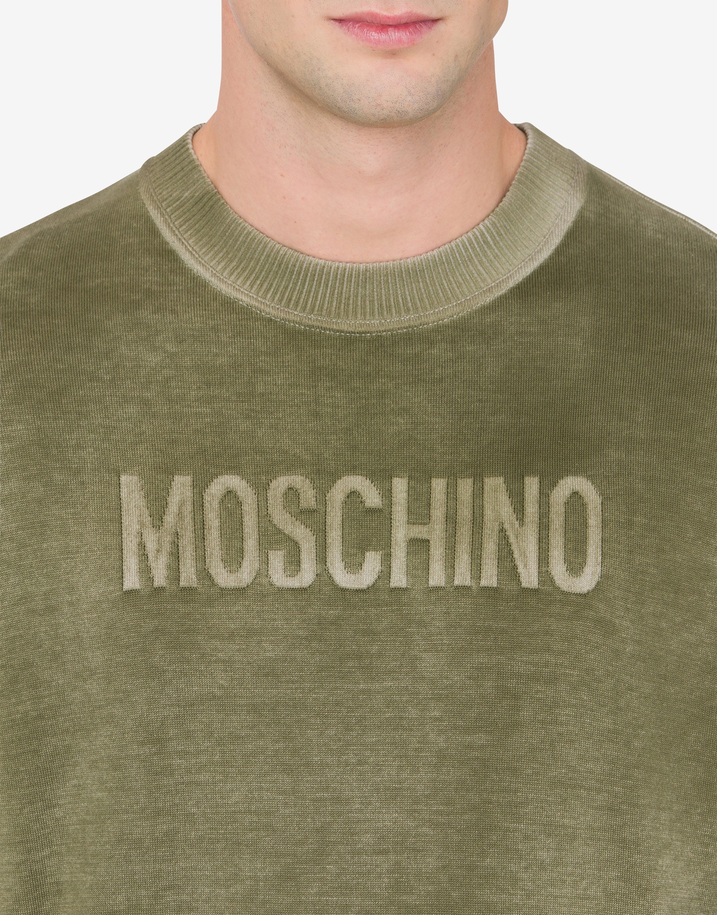 PURE COTTON JUMPER WITH LOGO - 4