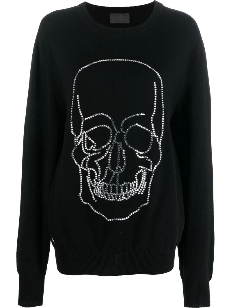 studded-skull cashmere pullover 1