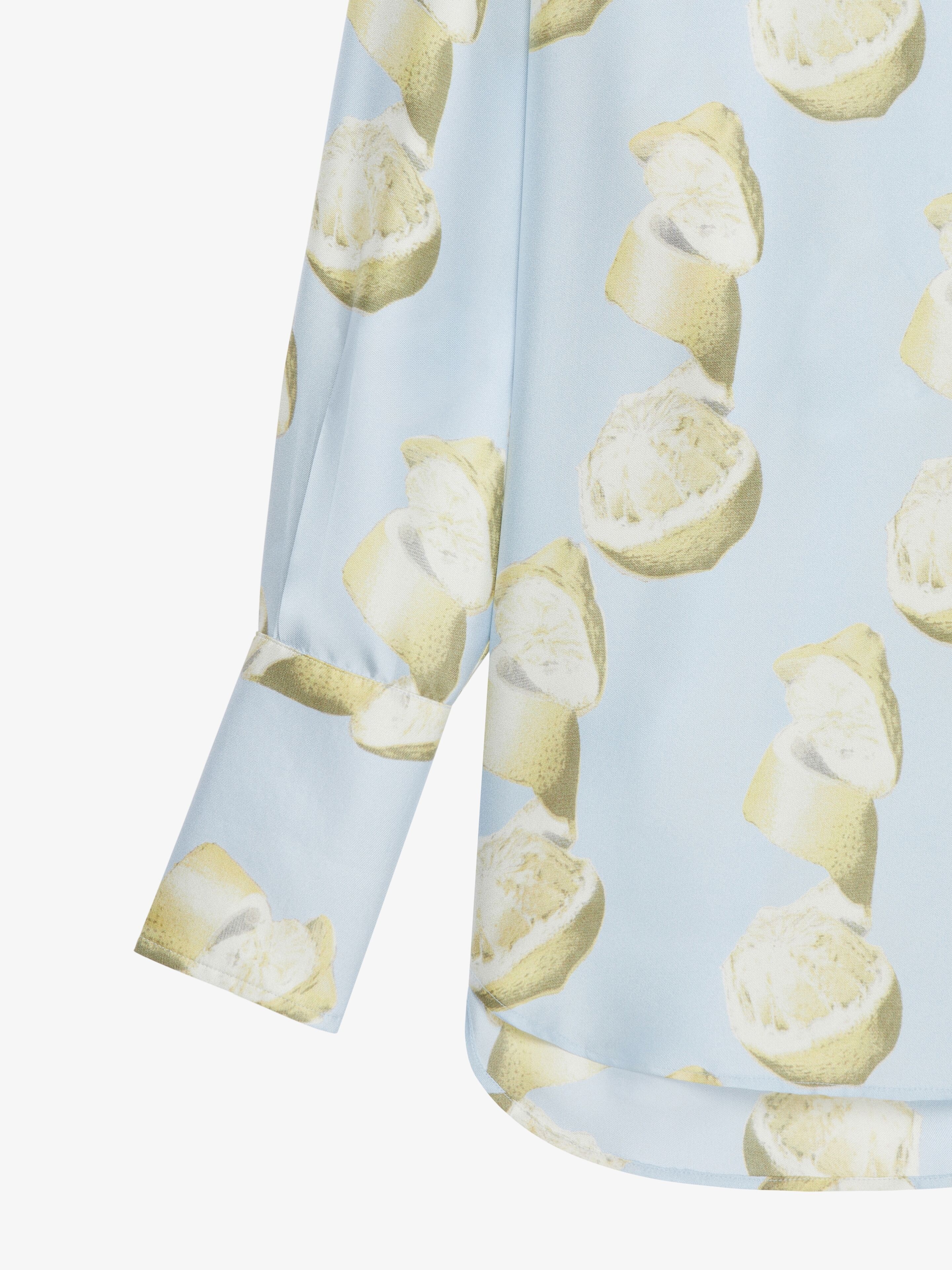 OVERSIZED PRINTED SHIRT IN SILK - 5