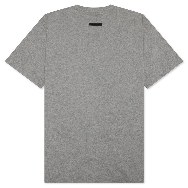 ESSENTIALS SHORT SLEEVE TEE - DARK HEATHER OATMEAL outlook