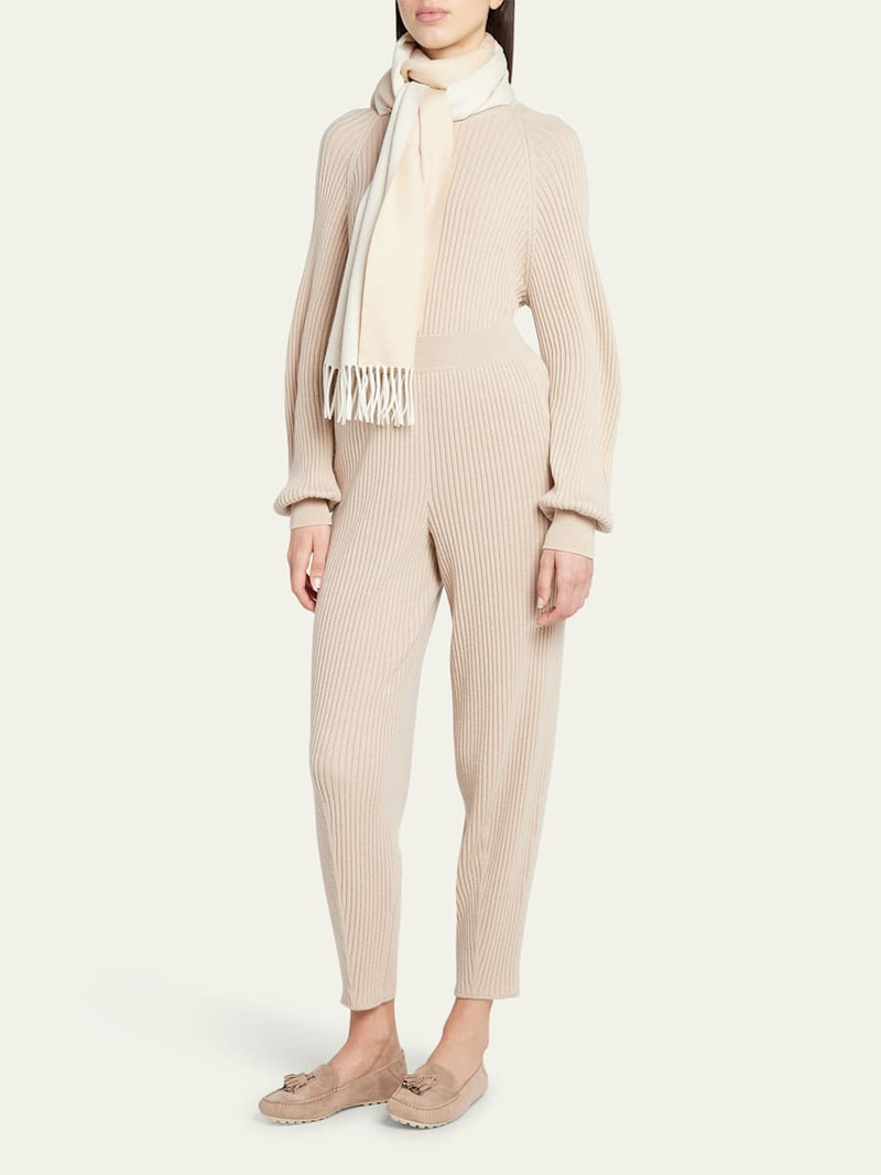 Loro Piana Cashmere Sciarpa Two-Tone Fringe-Trim Scarf outlook