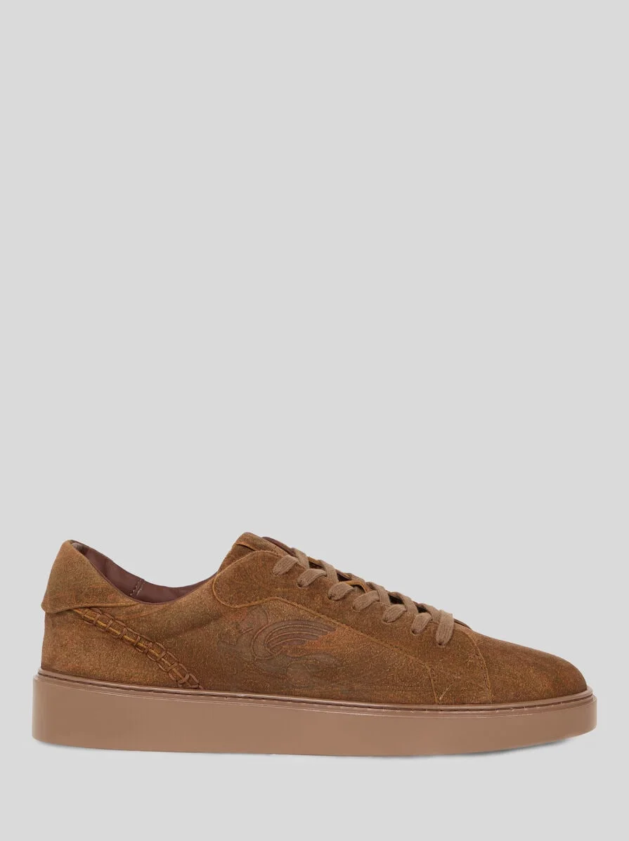 SUEDE SNEAKERS WITH ARNICA MOTIF - 1