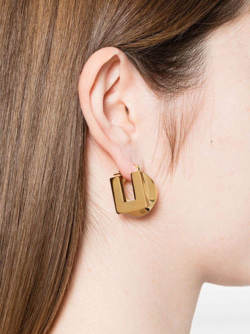 ELISABETTA FRANCHI logo-detail earrings outlook