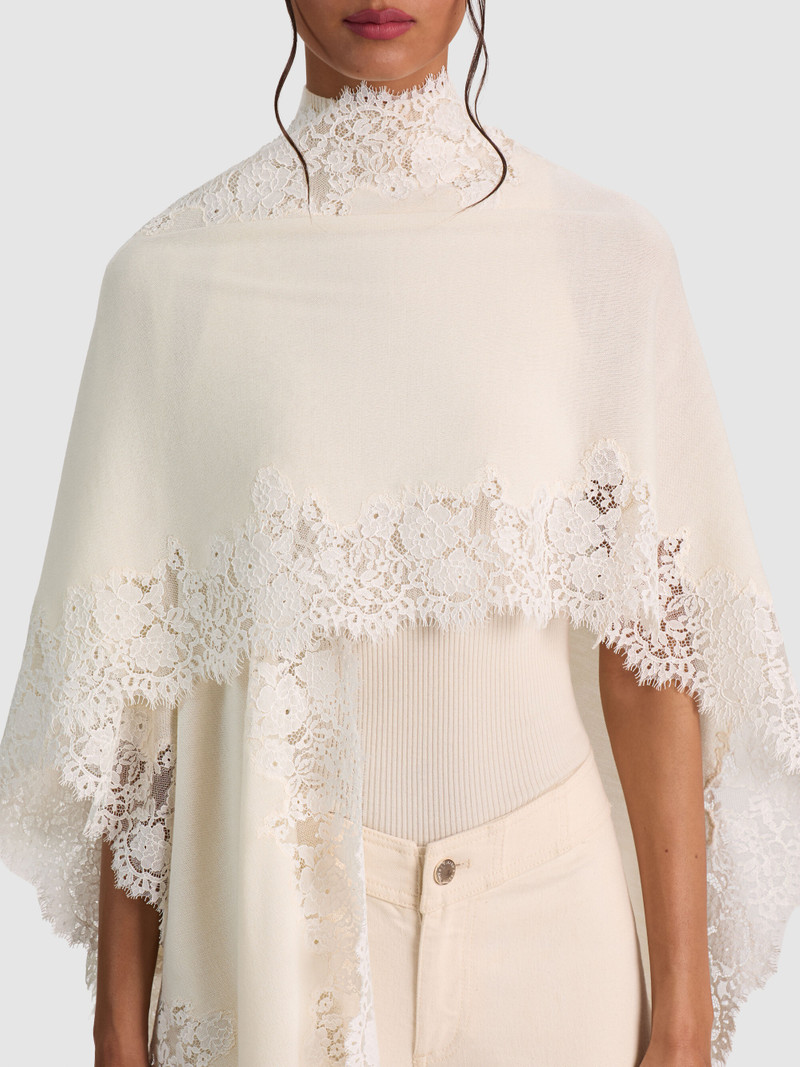 BETTIE LACE TRIM SHAWL 5