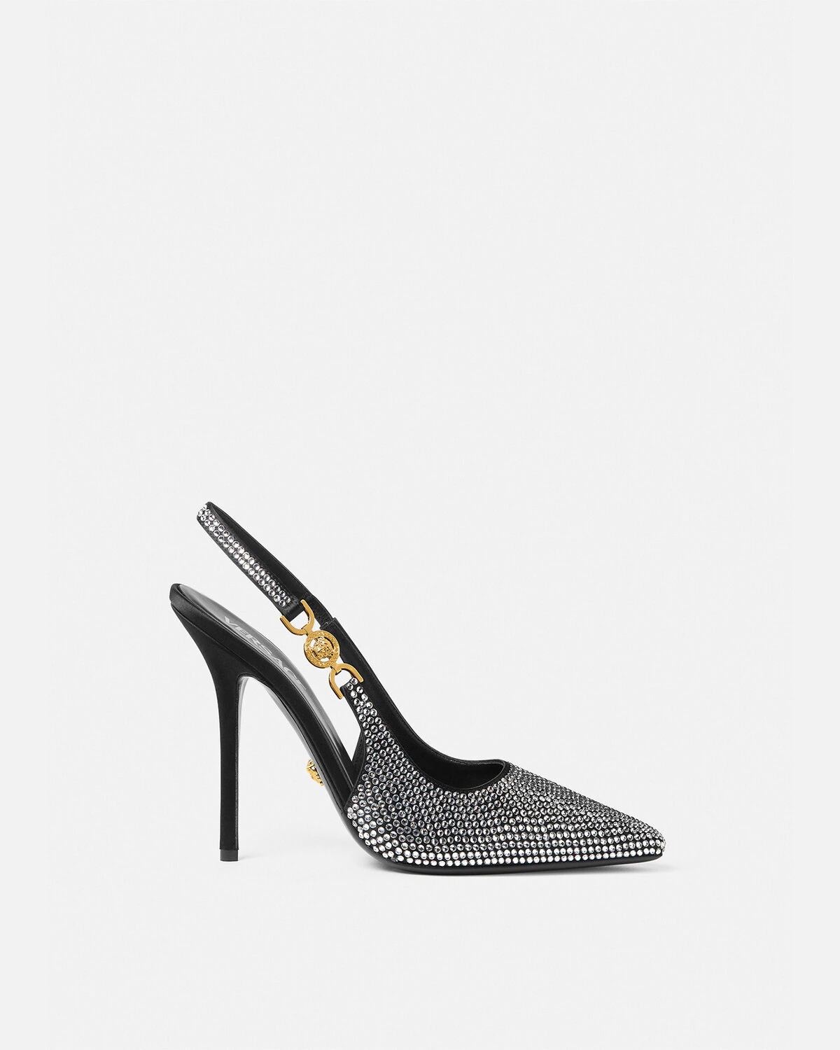 エルテレサ Versace La Medusa Metallic Slingback Pumps | RUSE