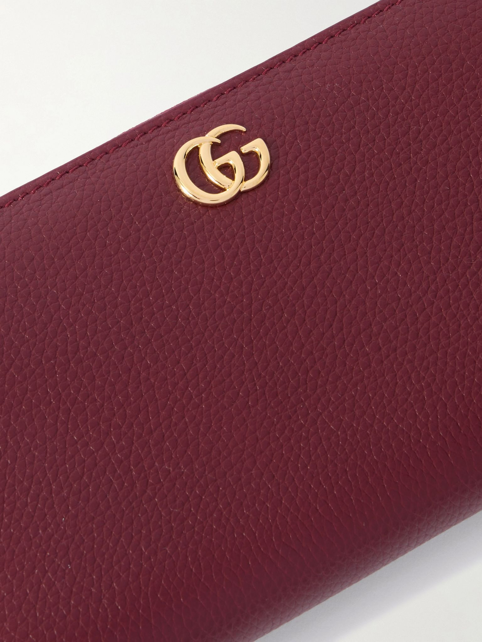 Textured-leather wallet Red - 4