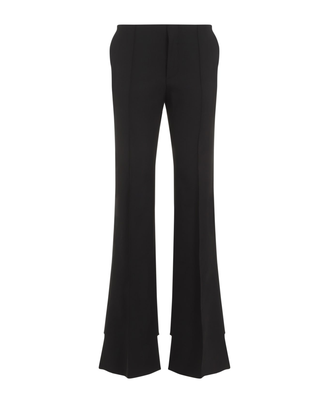 Black Stretch Wool Pant - 2