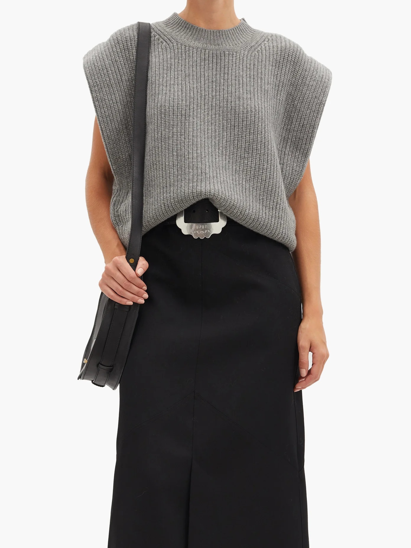 Bridget cap-sleeve cashmere and wool sweater - 6