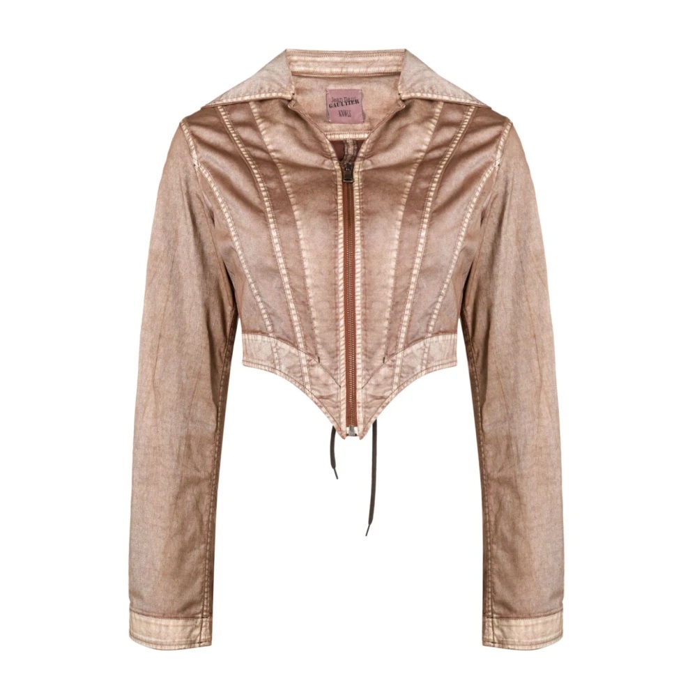ジャケット JEAN PAUL GAULTIER Woman Jacket Brown FVE017TP D0056003 Jean Paul Gaultier Outlet: Blazer woman - Brown | Jean Paul