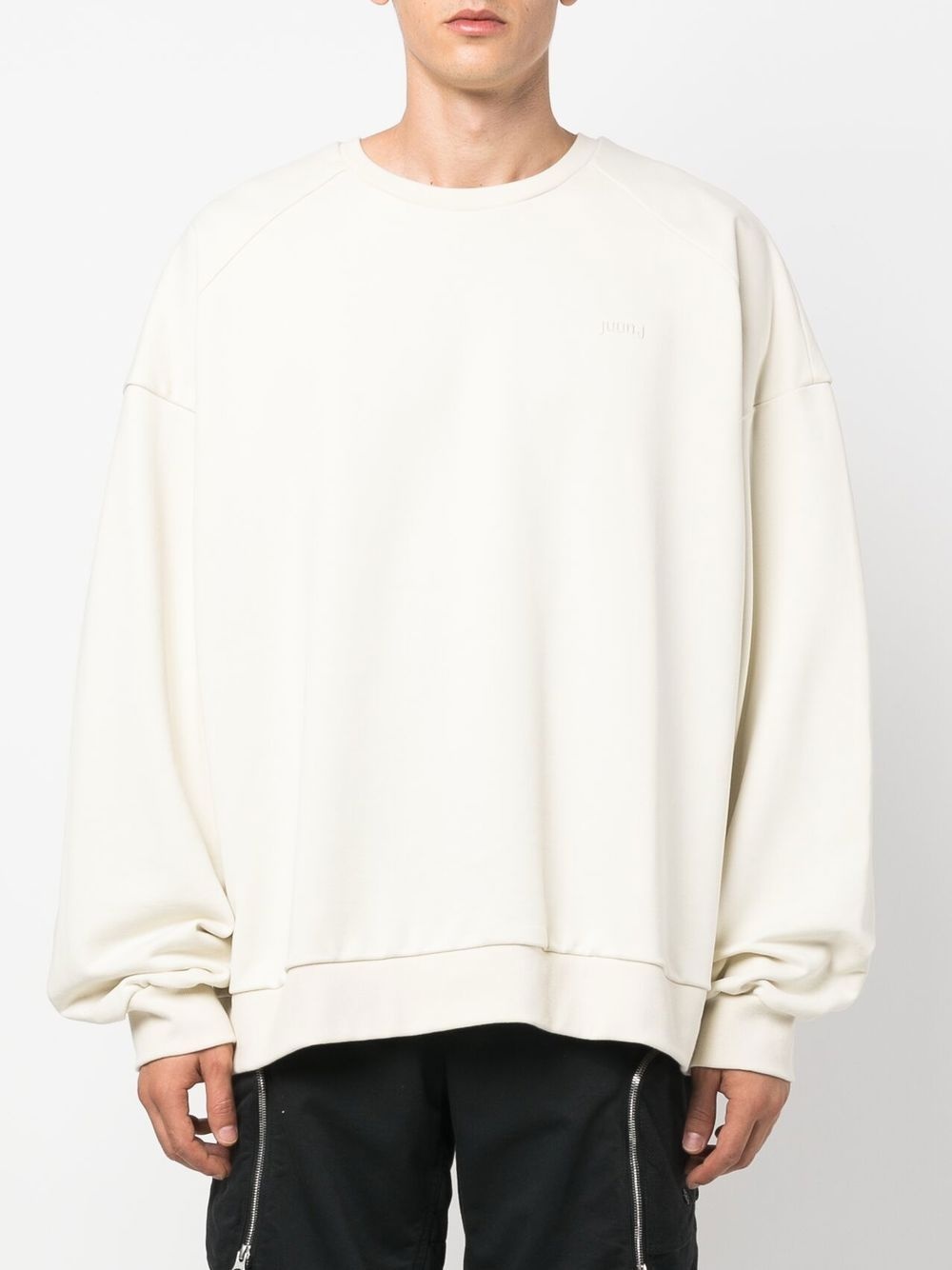 embroidered-logo cotton sweatshirt - 3