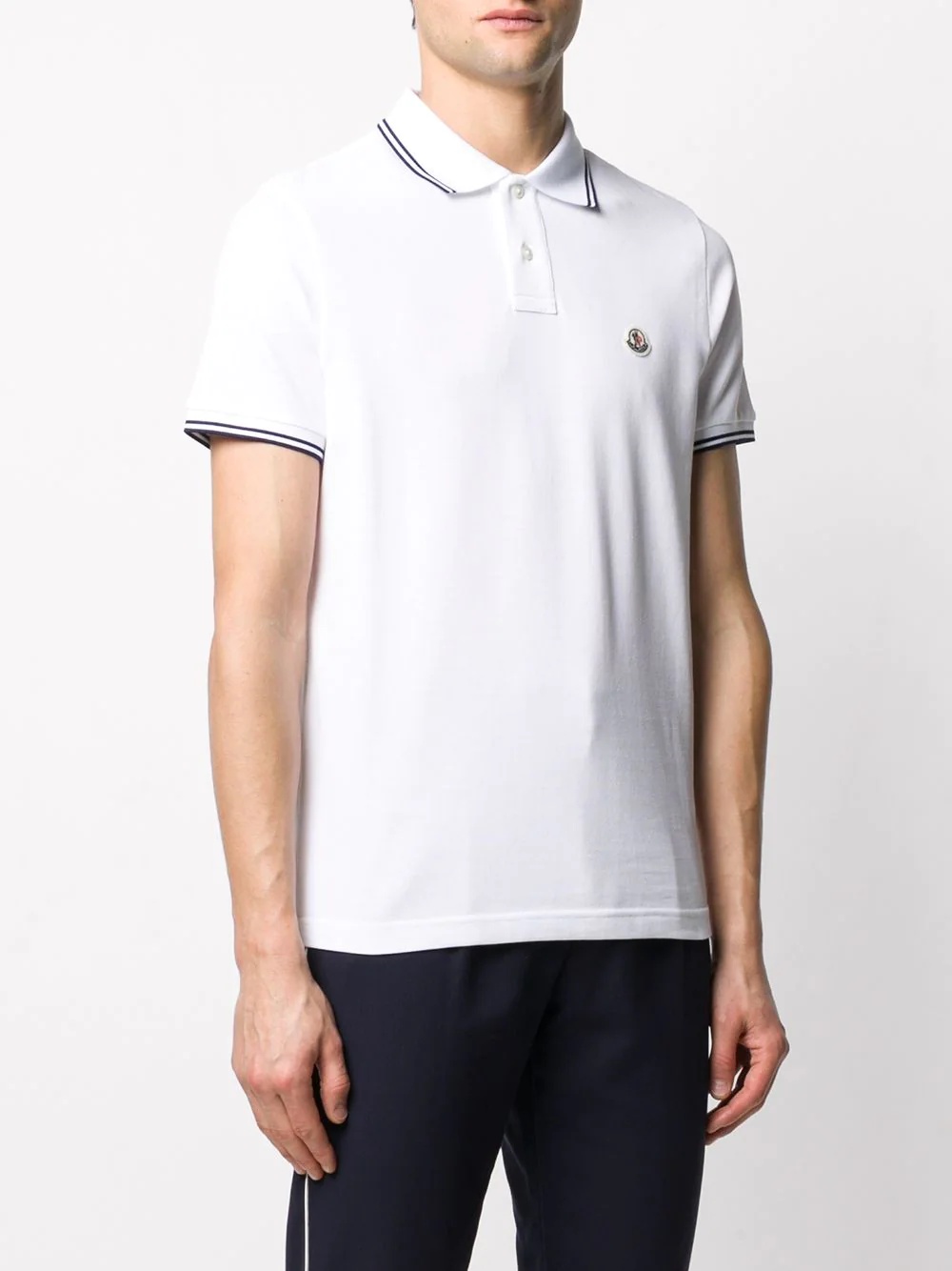 logo patch polo shirt - 3