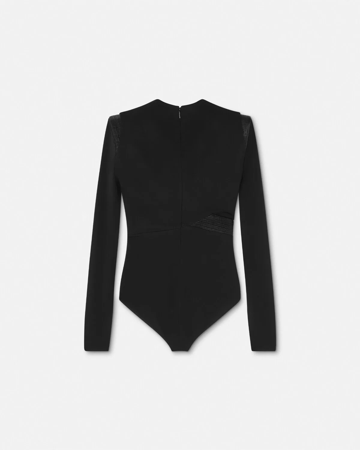 Deep V-Neck Crêpe Bodysuit - 3