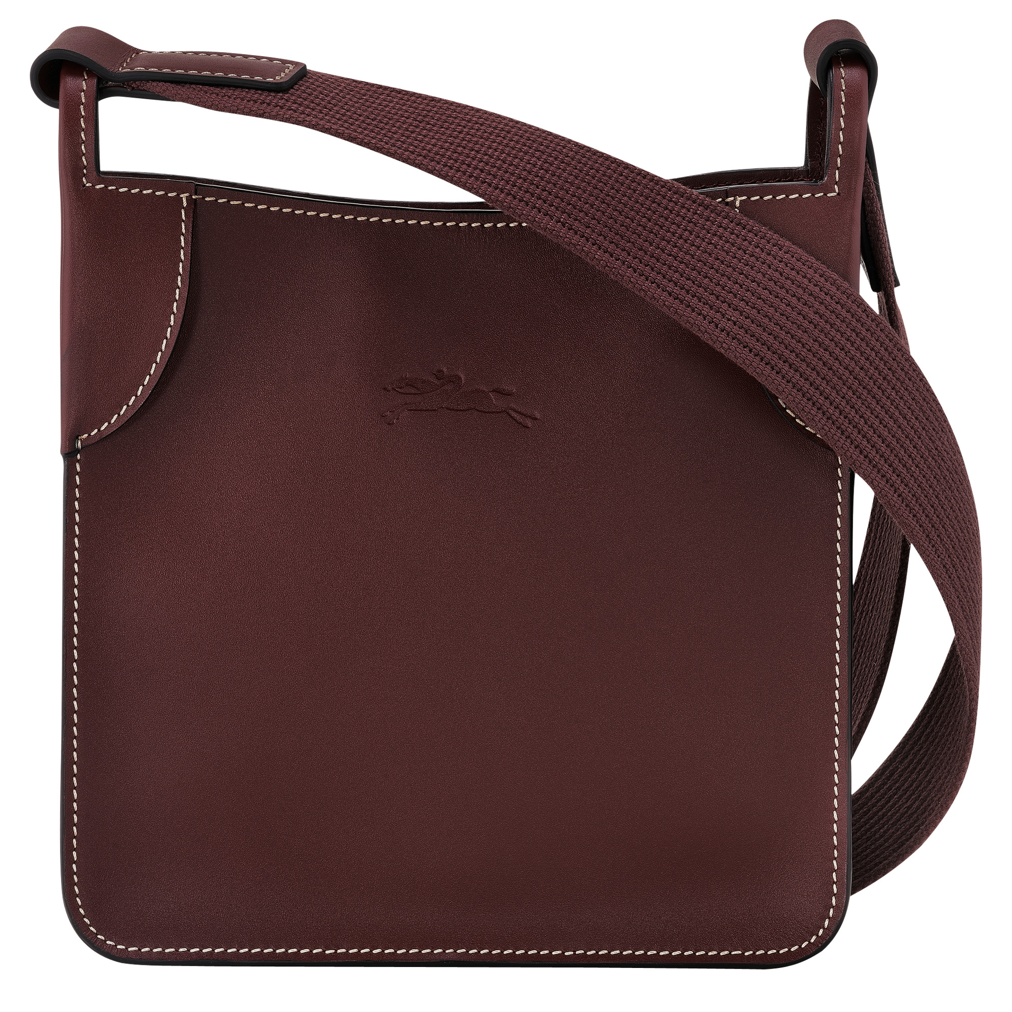 Longchamp Le Foulonné S Crossbody bag Plum - Leather