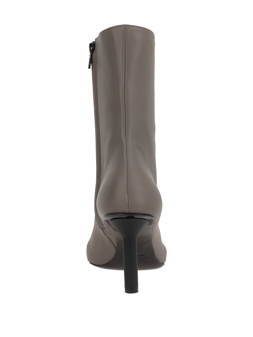 80MM square-toe zip boots - 3