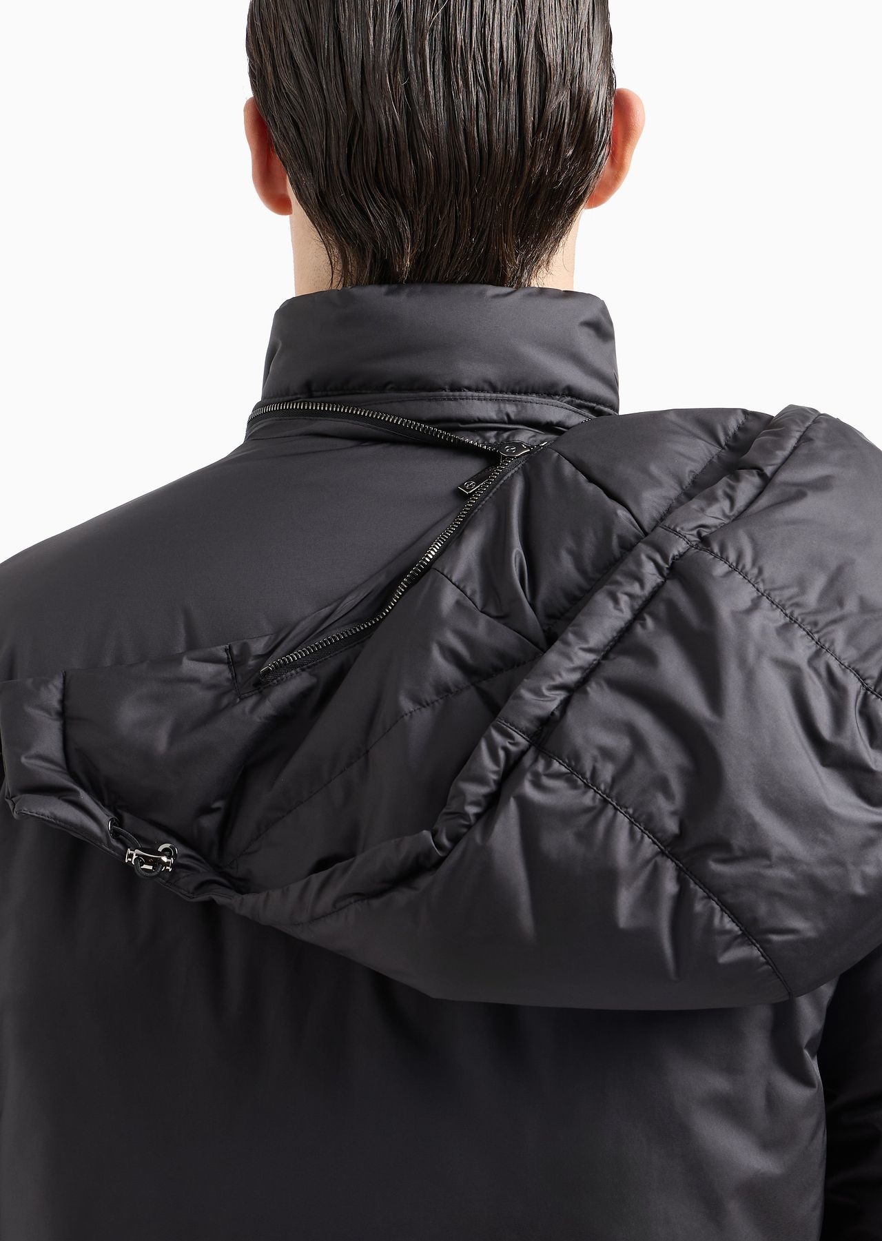 Hooded blouson with goose-down padding ASV - 6