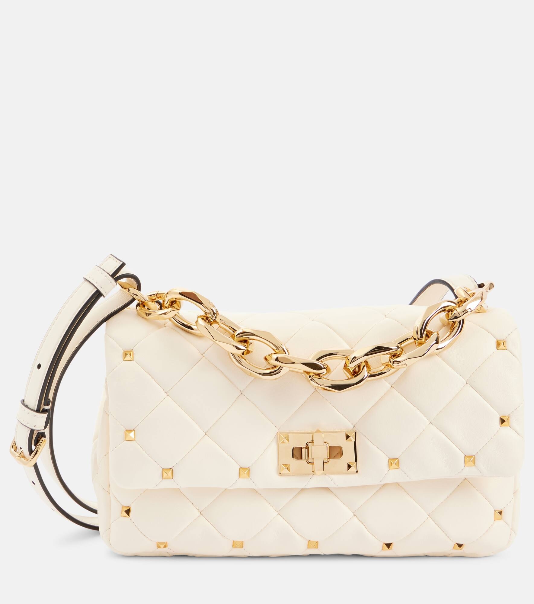 Rockstud Spike leather shoulder bag - 1