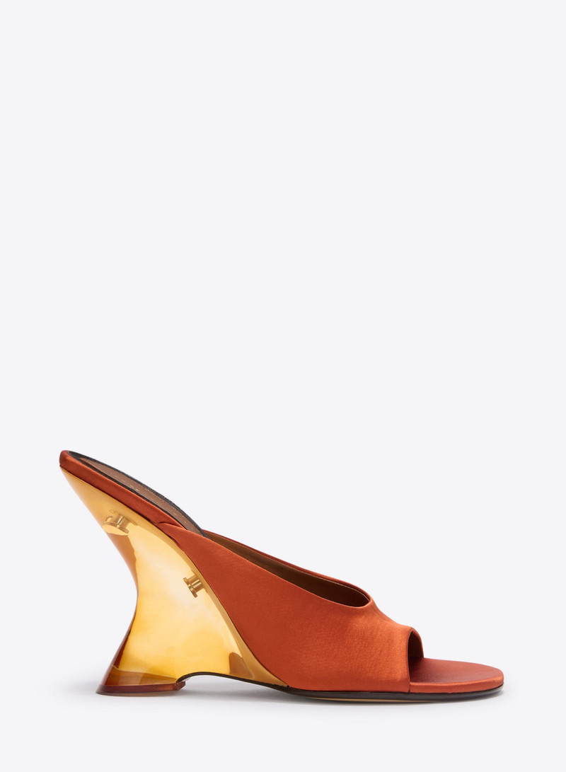 Dries Van Noten OPEN-TOE SATIN MULES outlook