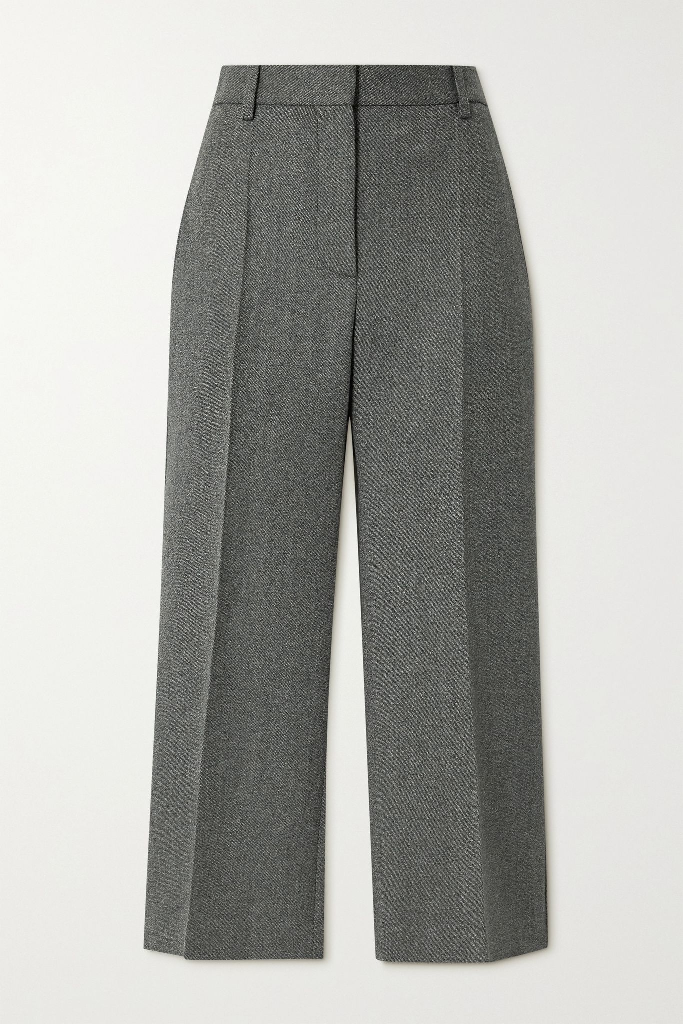 Cropped wool flared pants - 1