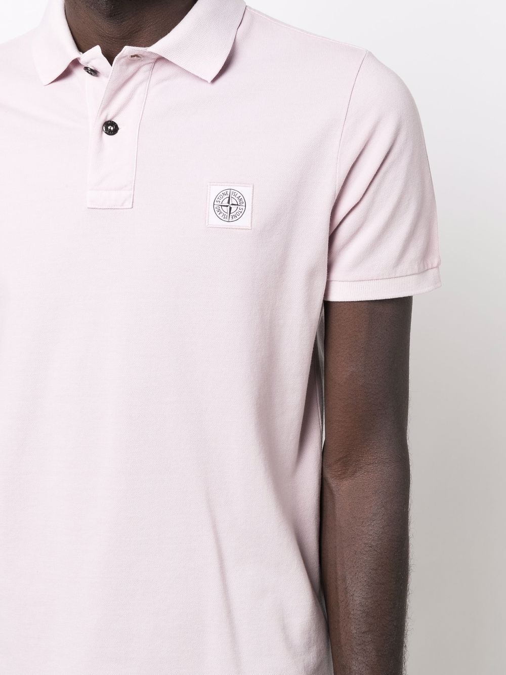 logo-patch polo shirt - 5