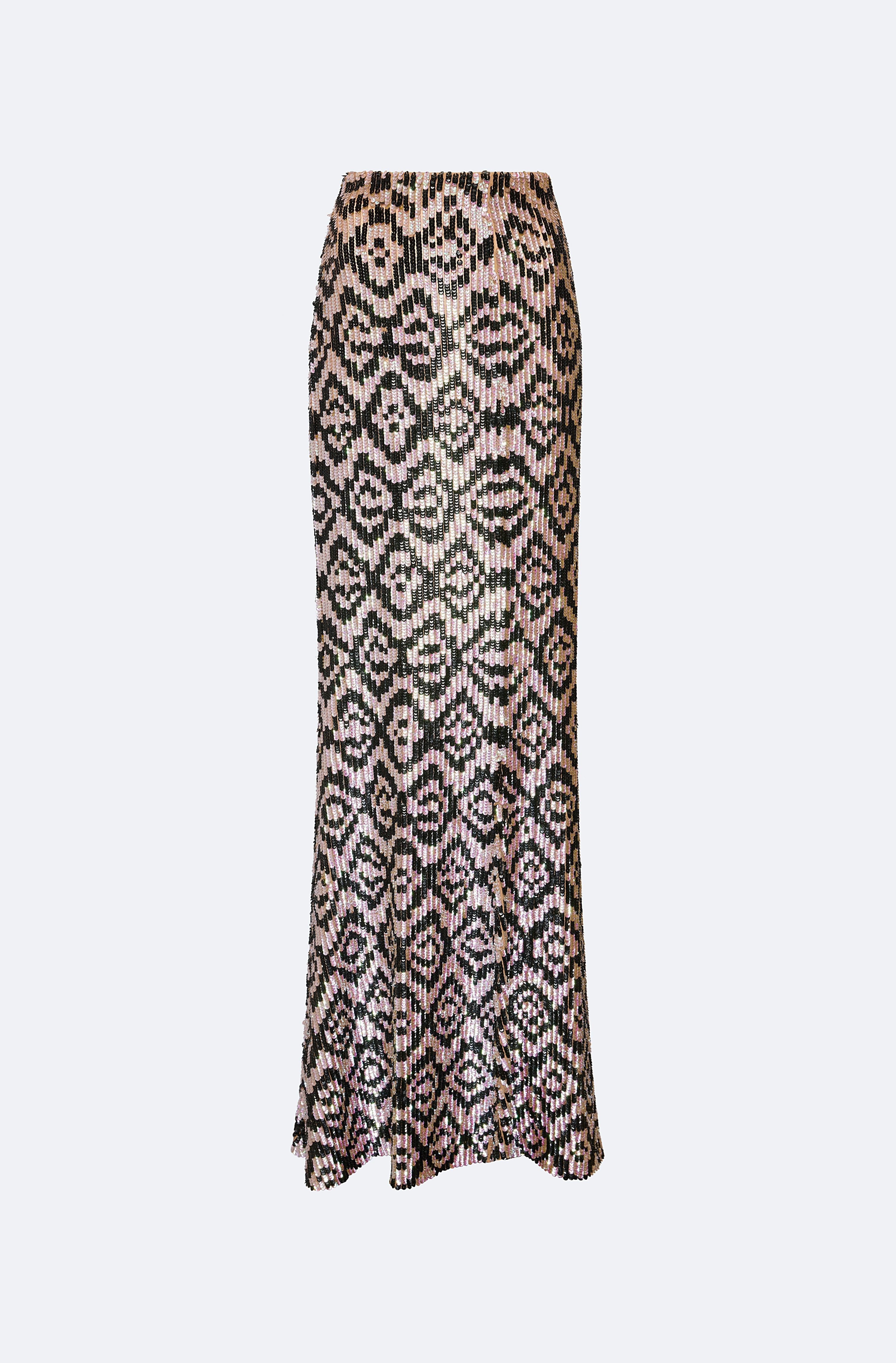 Graphic Sequin Maxi Skirt - 1