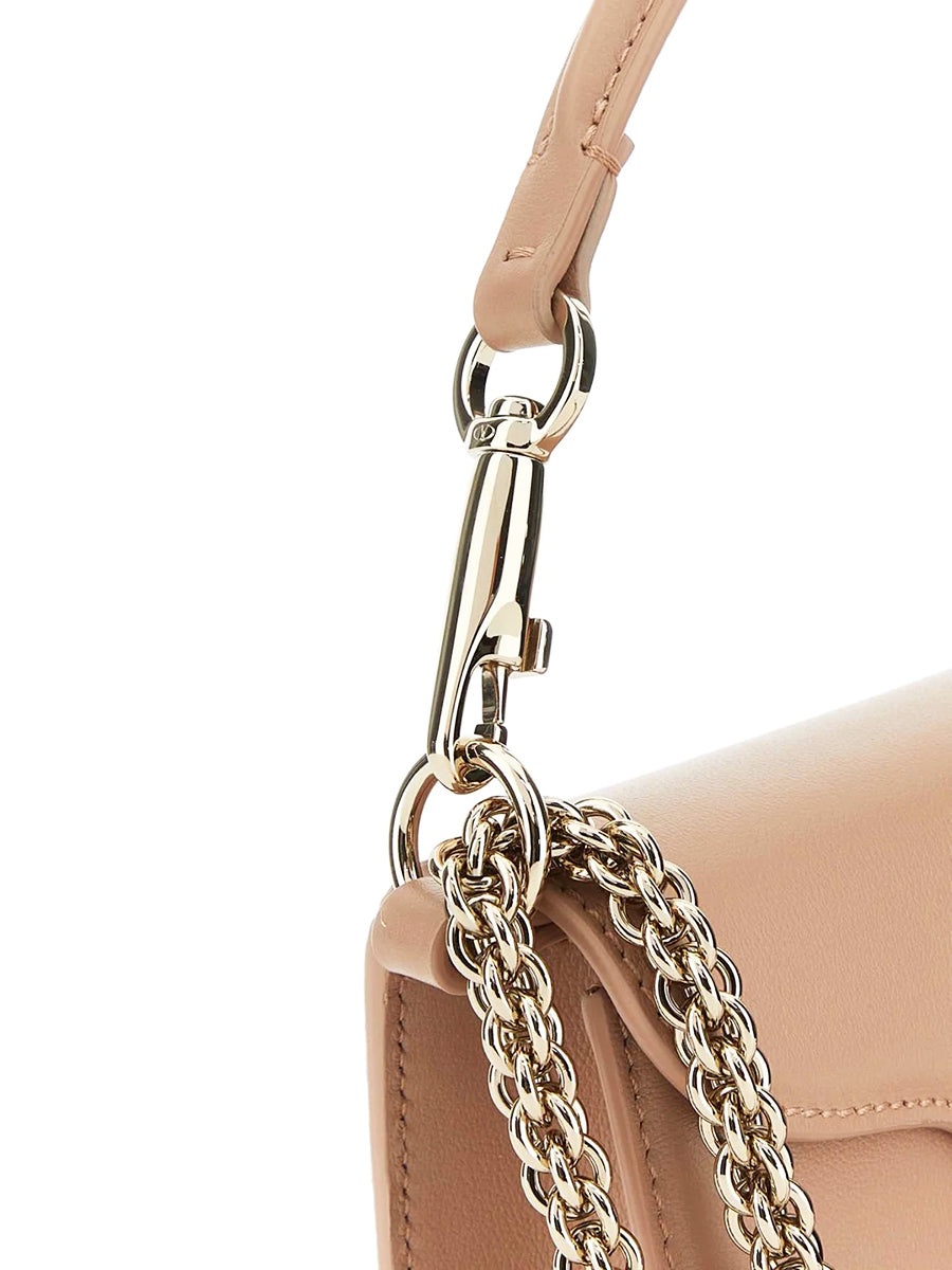 Small Loco Calfskin Shoulder Bag in Rose Canelle - 3