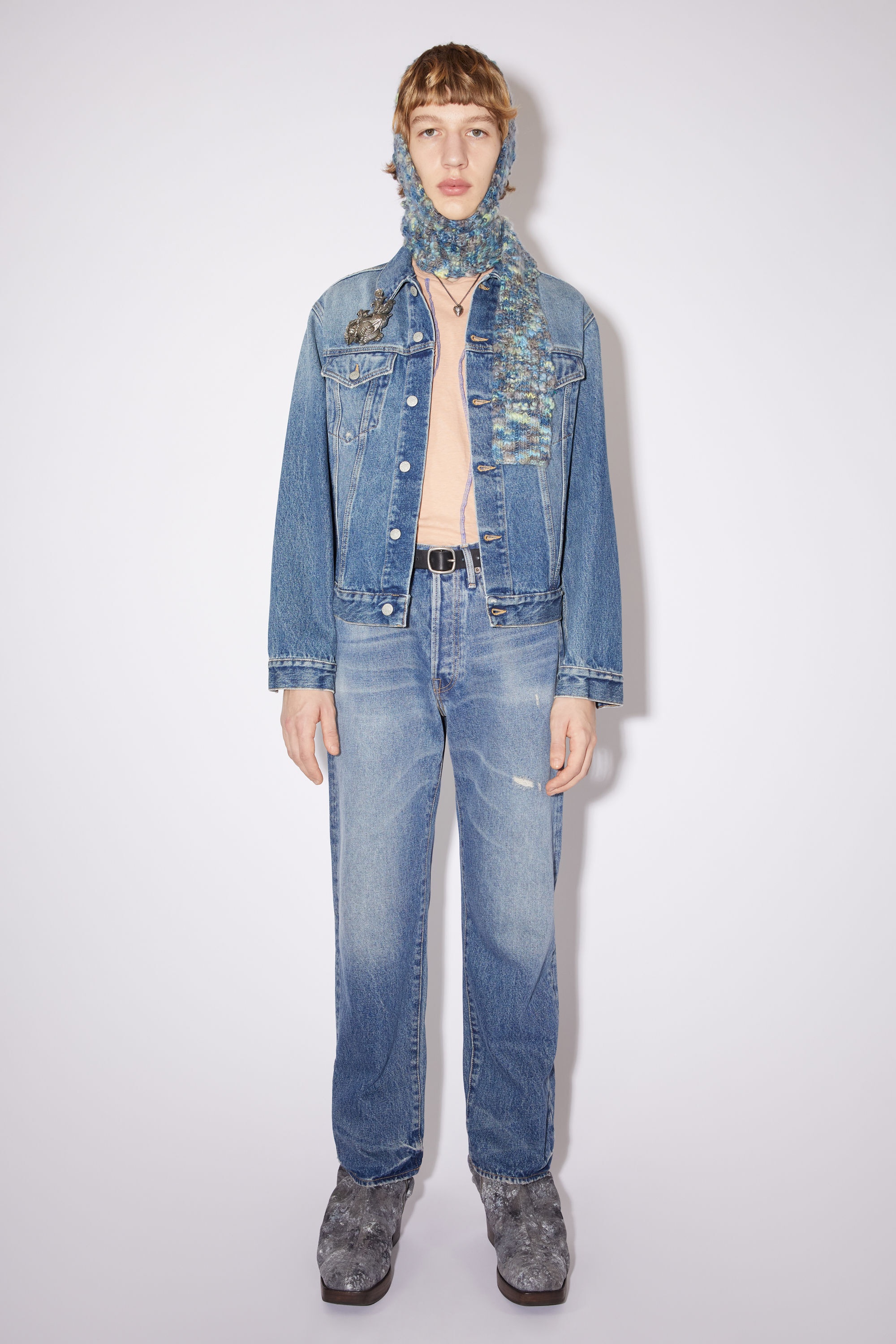 Acne Studios Regular fit denim jacket - Mid Blue | REVERSIBLE