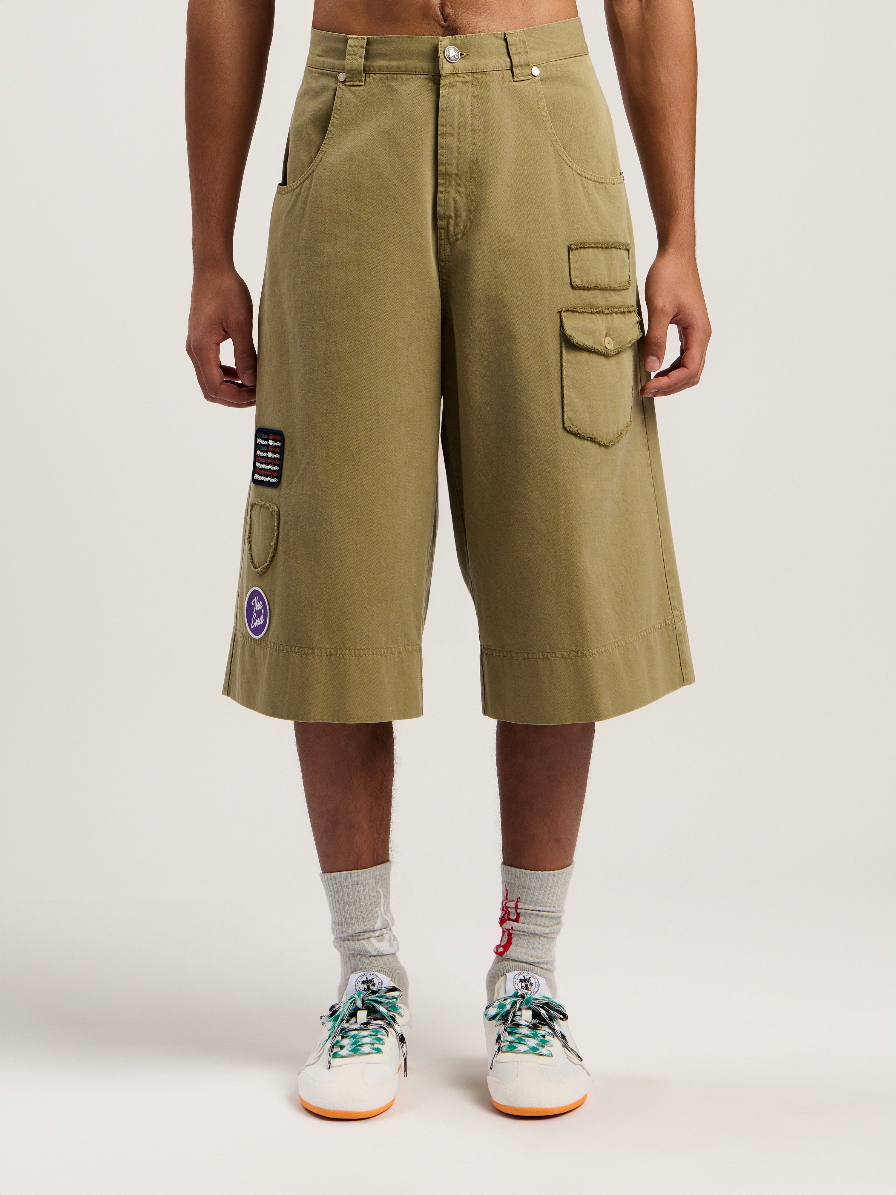 Military Patch Bermuda Shorts - 3