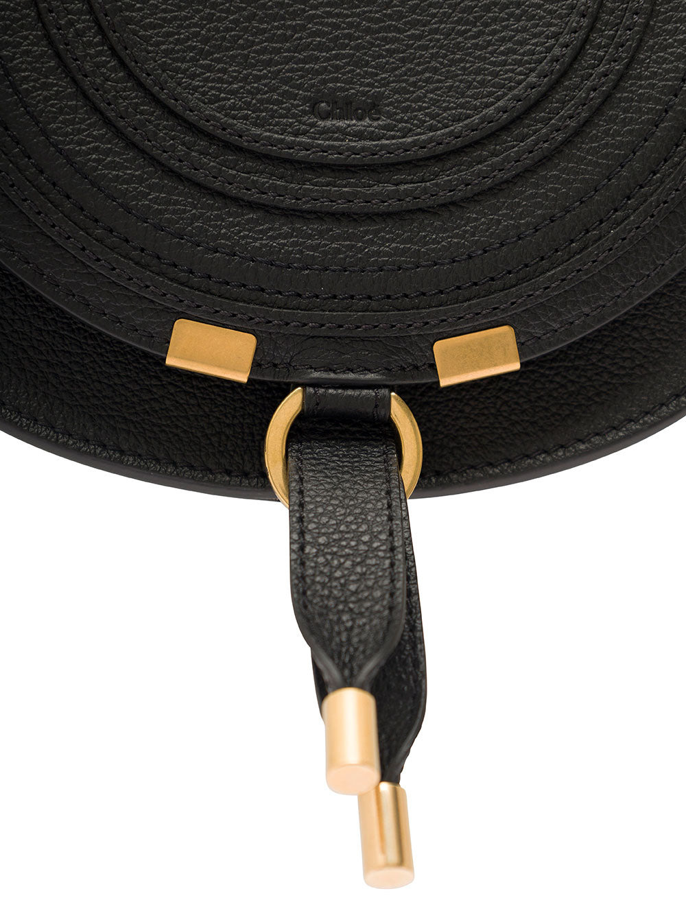 Chloé Women 'Small Marcie' Black Saddle Bag In Leather Woman - 2