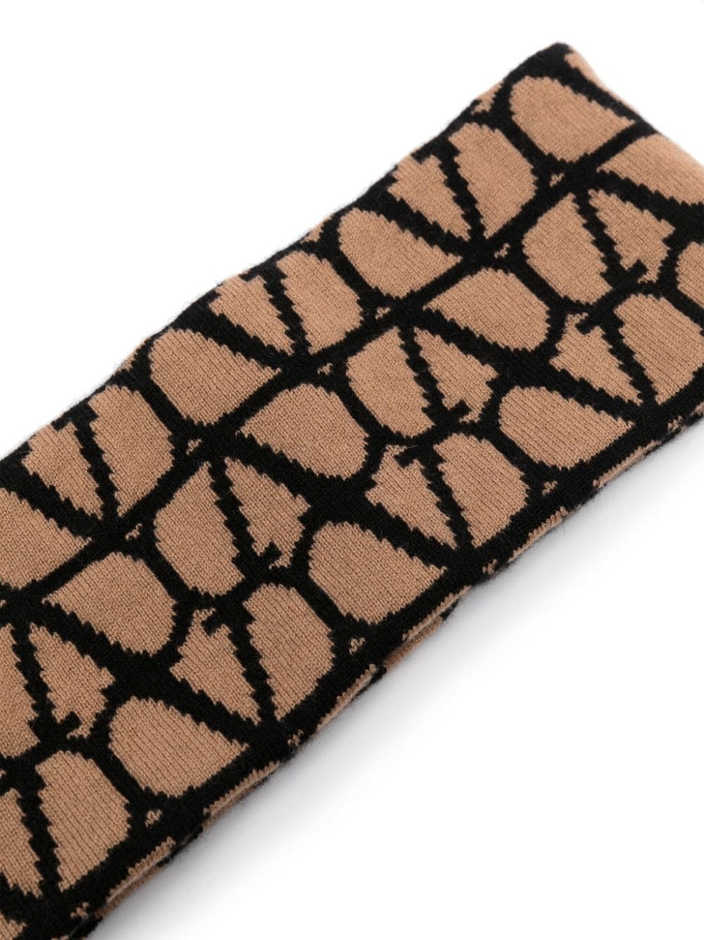 VLogo cashmere scarf - 2