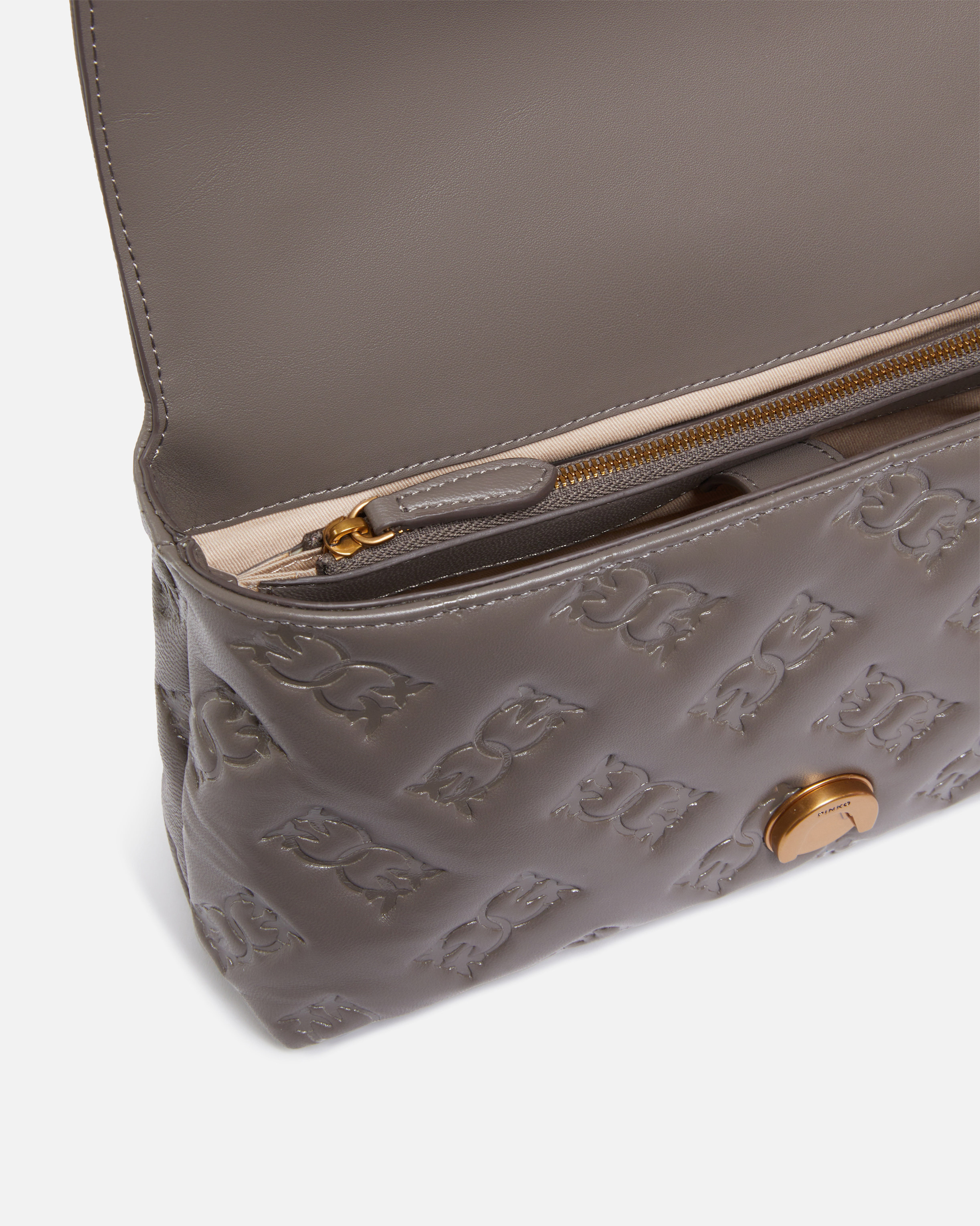 MEDIUM LOVE BAG PUFF CROSSBODY BAG IN BRANDED NAPPA LEATHER - 4