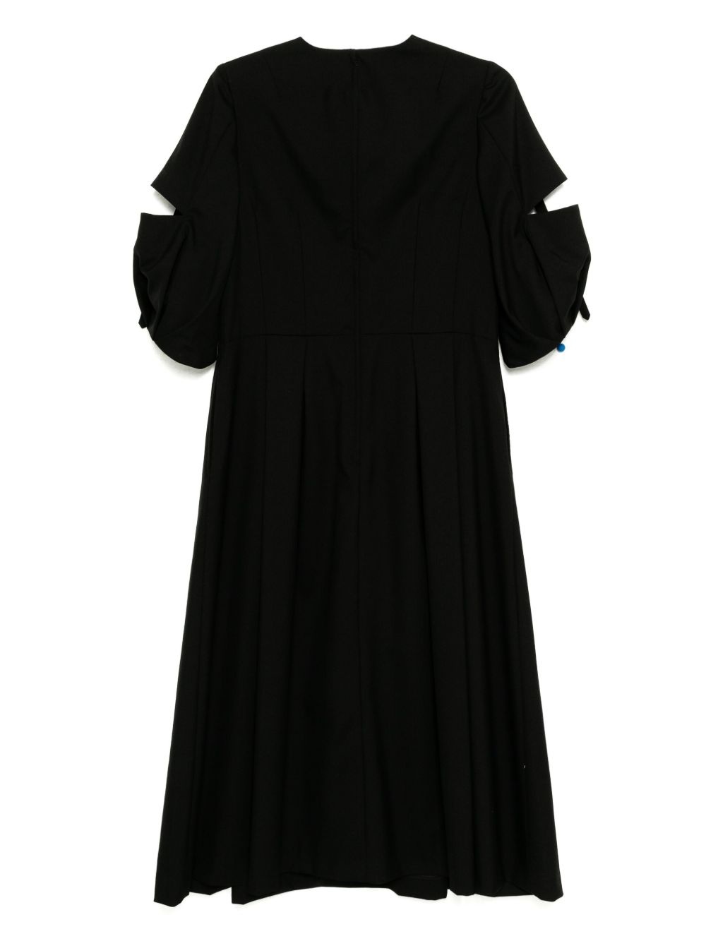 slashed-sleeves dress - 2